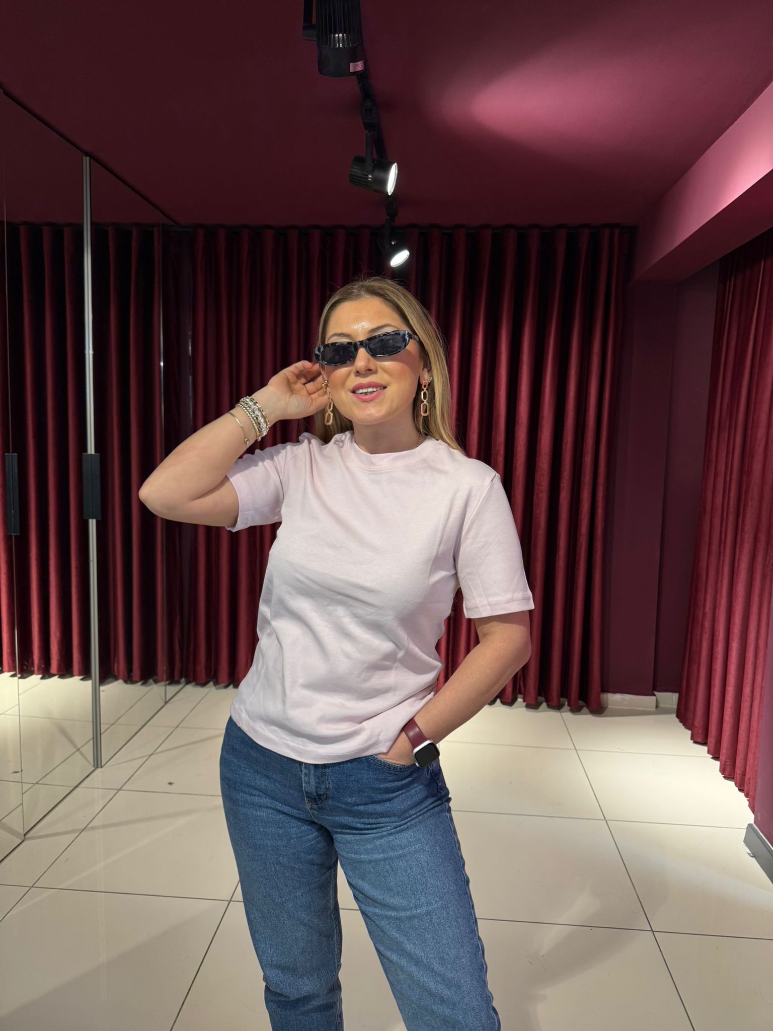1075 Massi T-Shirt - Açık Pembe
