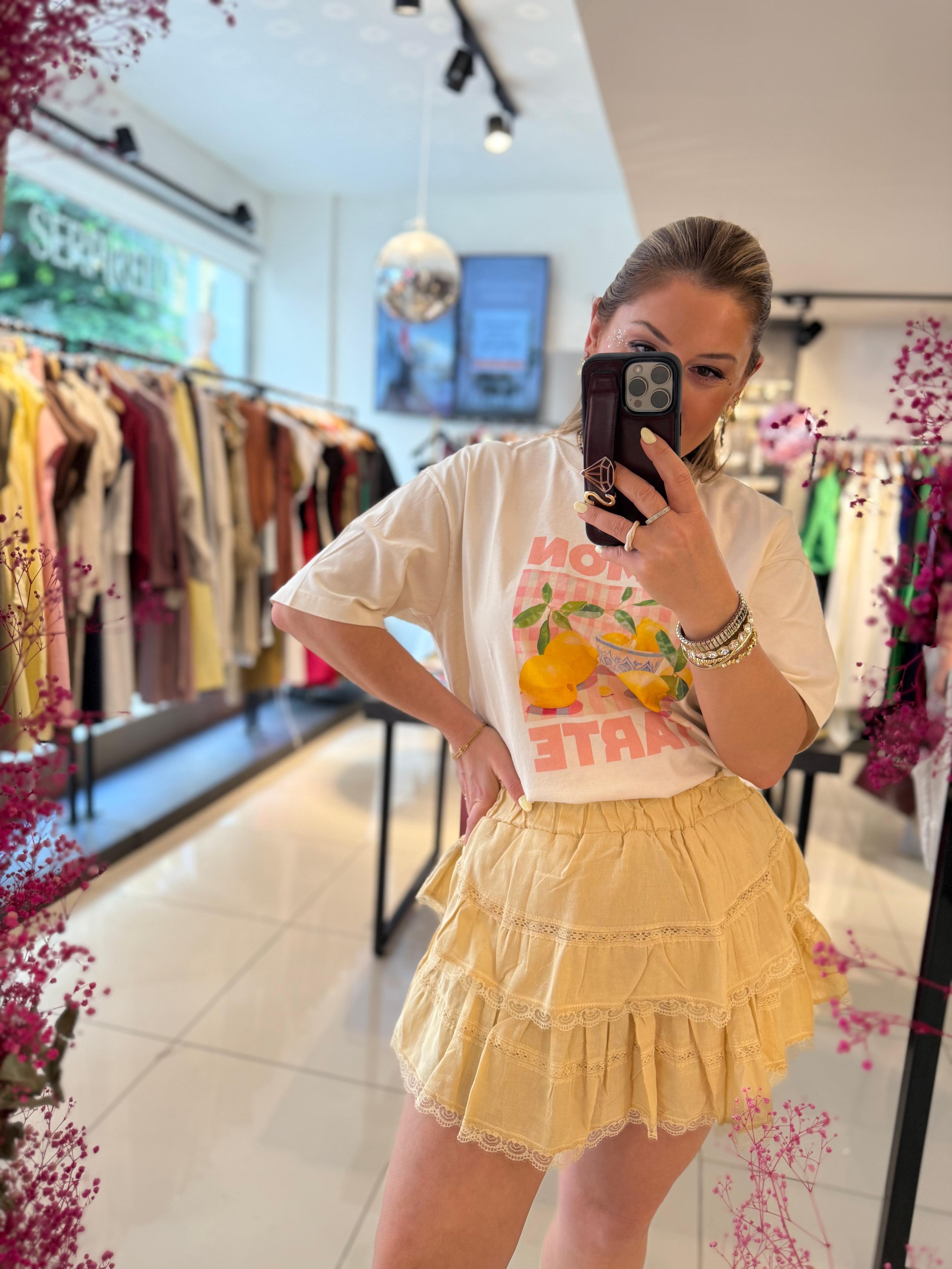 Baskılı Lemon Tarte T-shirt