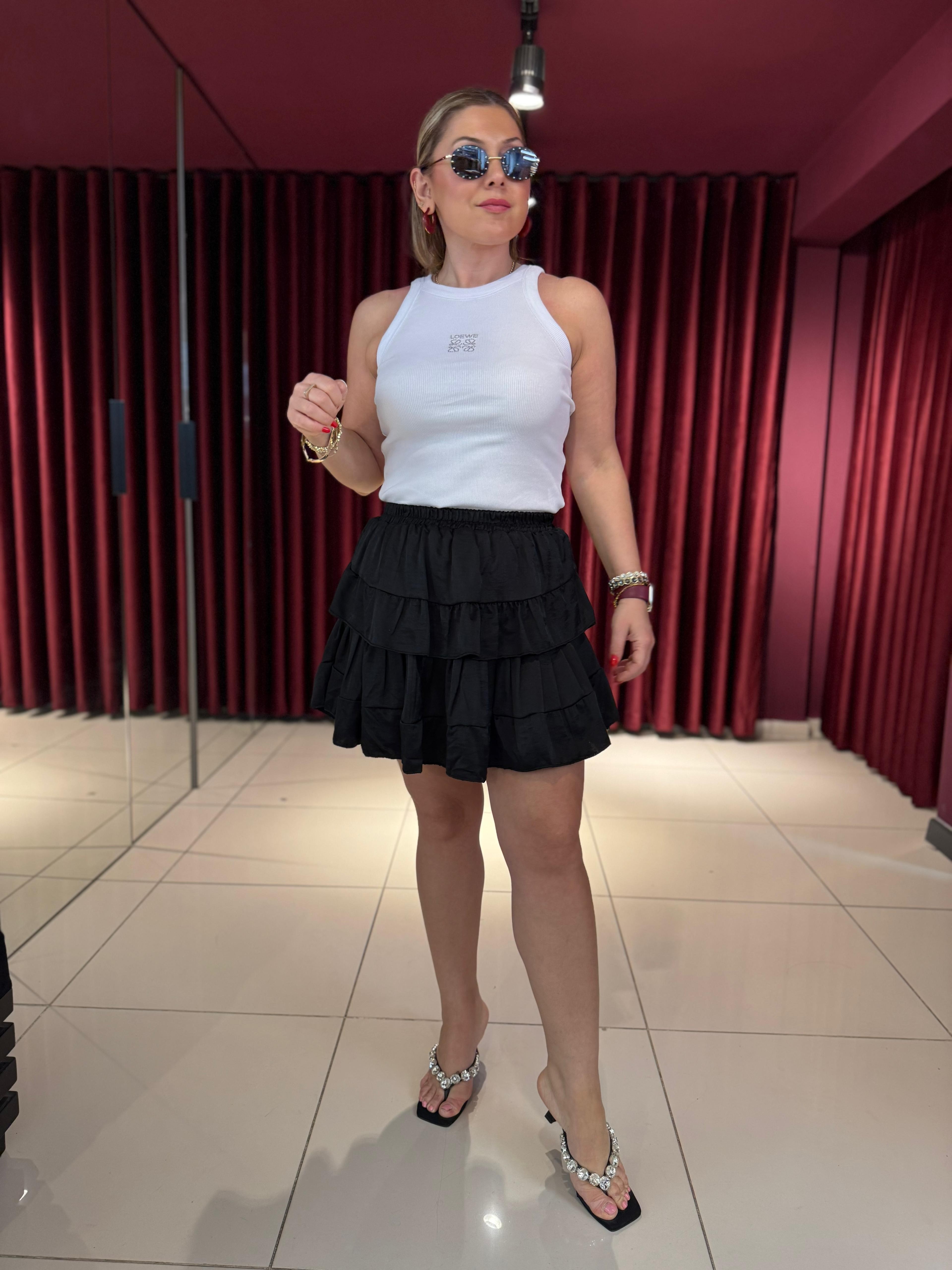 Şortlu Mini Etek