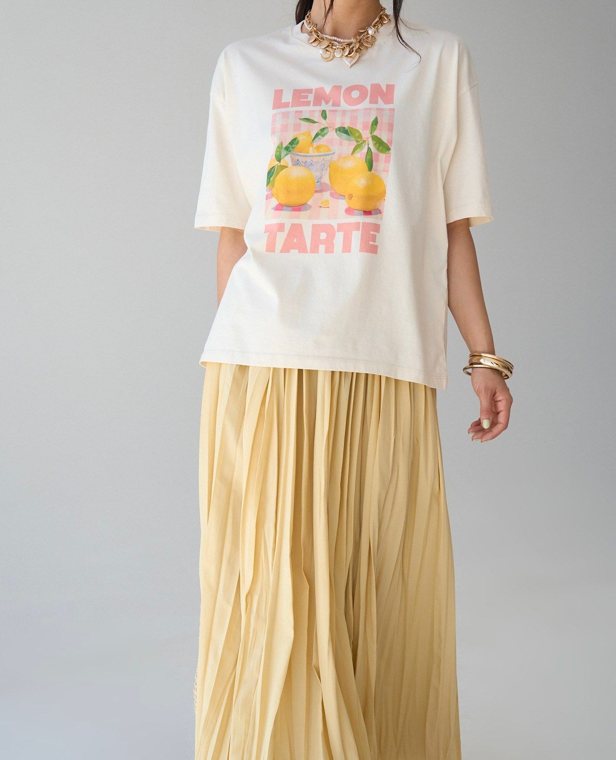 Baskılı Lemon Tarte T-shirt