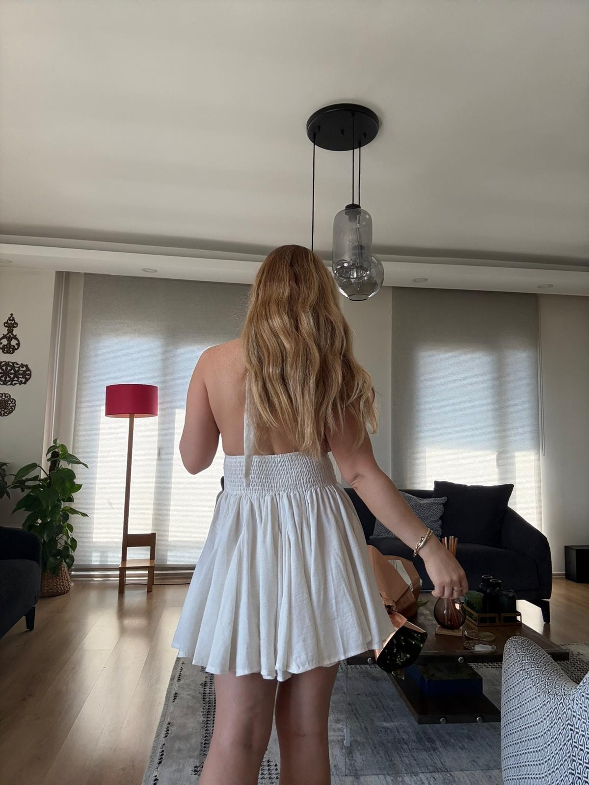 Sgz Mini Keten Elbise