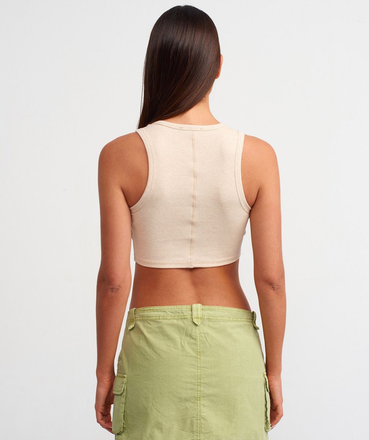 Dikiş Detaylı Crop Top