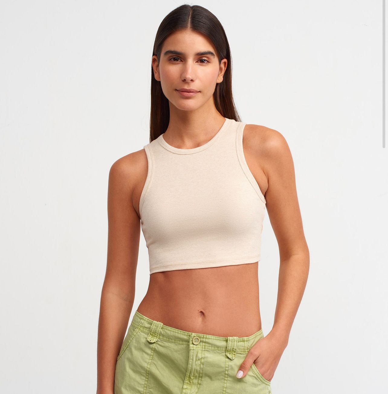 Dikiş Detaylı Crop Top