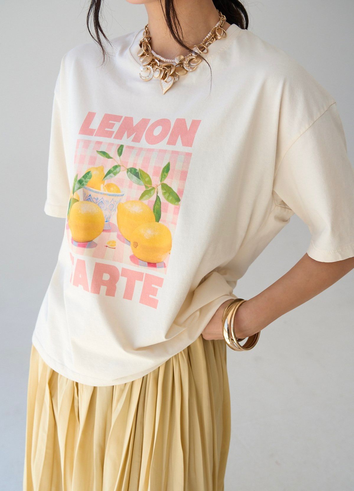 Baskılı Lemon Tarte T-shirt