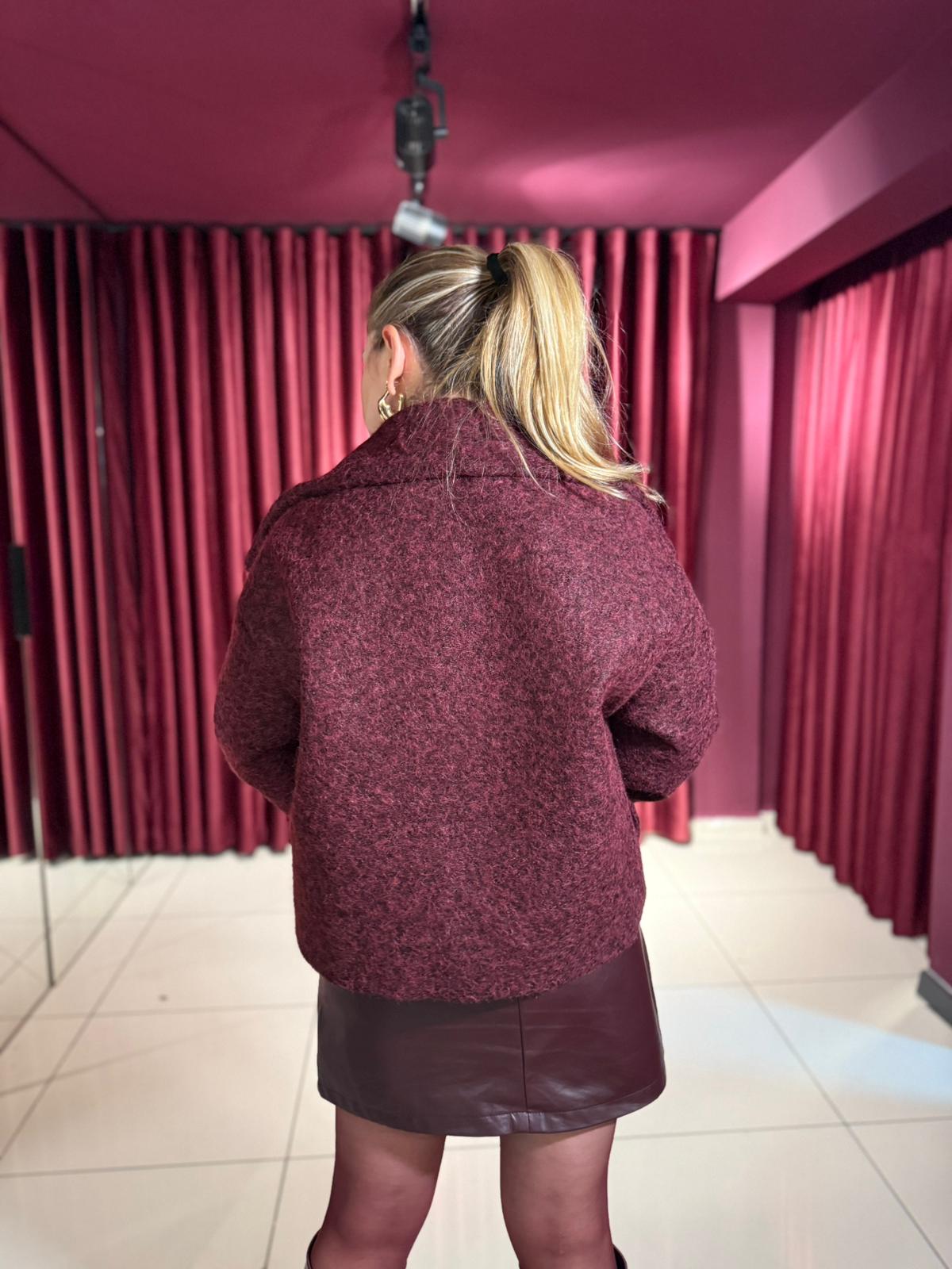 Geniş Şal Yaka Kısa Kaban