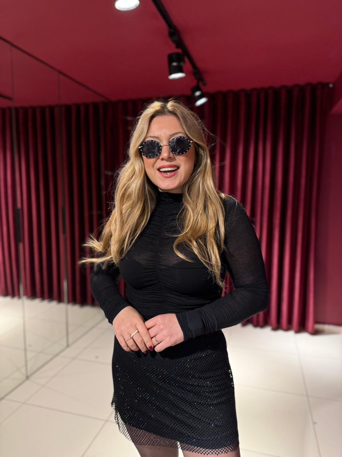 Büzgülü Kaşmir Bluz