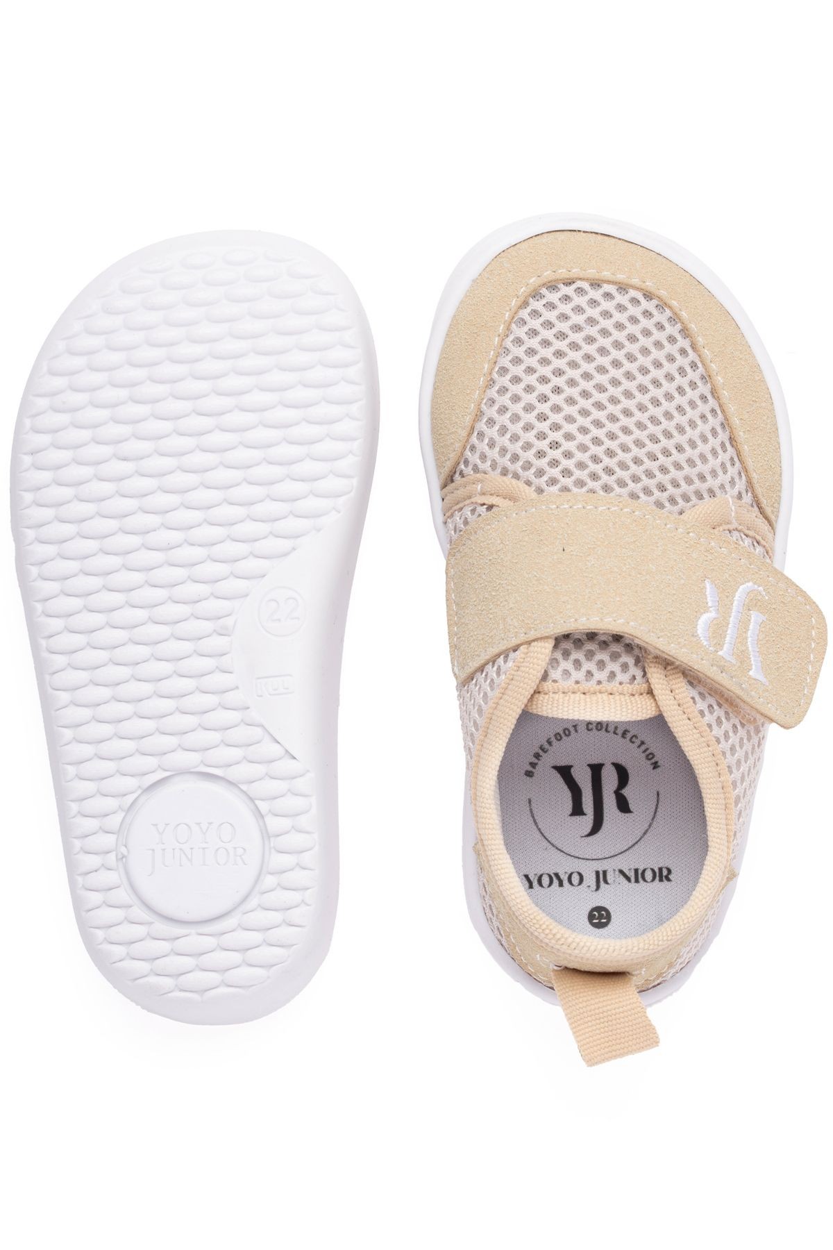 Krem Airfile Yazlık Barefoot Çocuk Ayakkabı