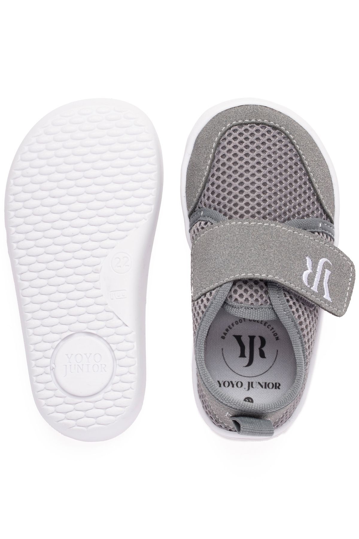 Koyu Gri Airfile Yazlık Barefoot Çocuk Ayakkabı