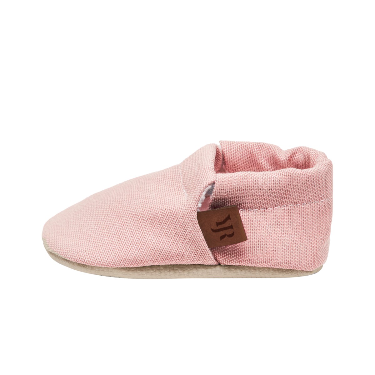 Dusty Pink Oeko-Tex Cotton Baby Booties