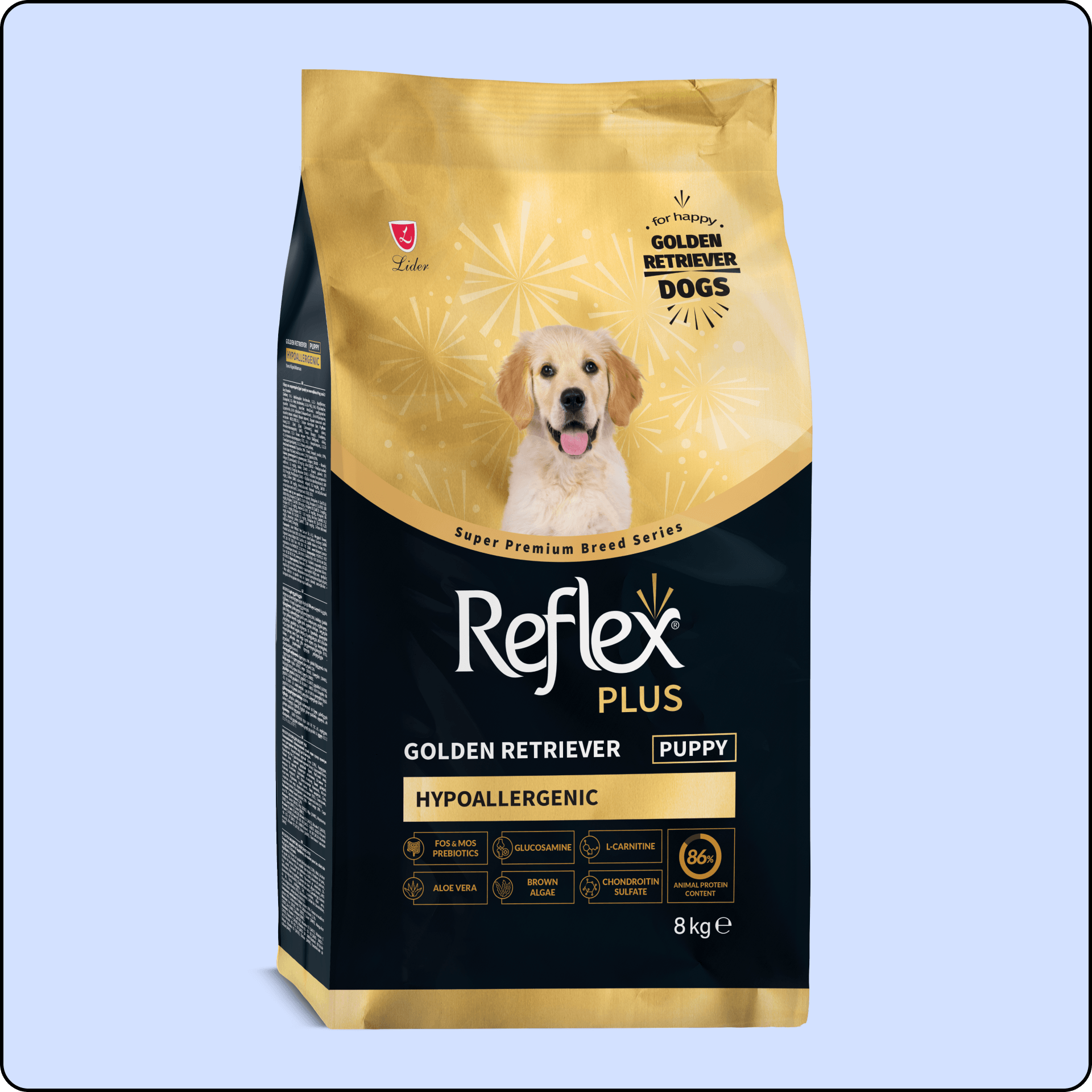 Reflex Plus Hipoalerjenik Golden Retriever Yavru Köpek Maması 8 kg