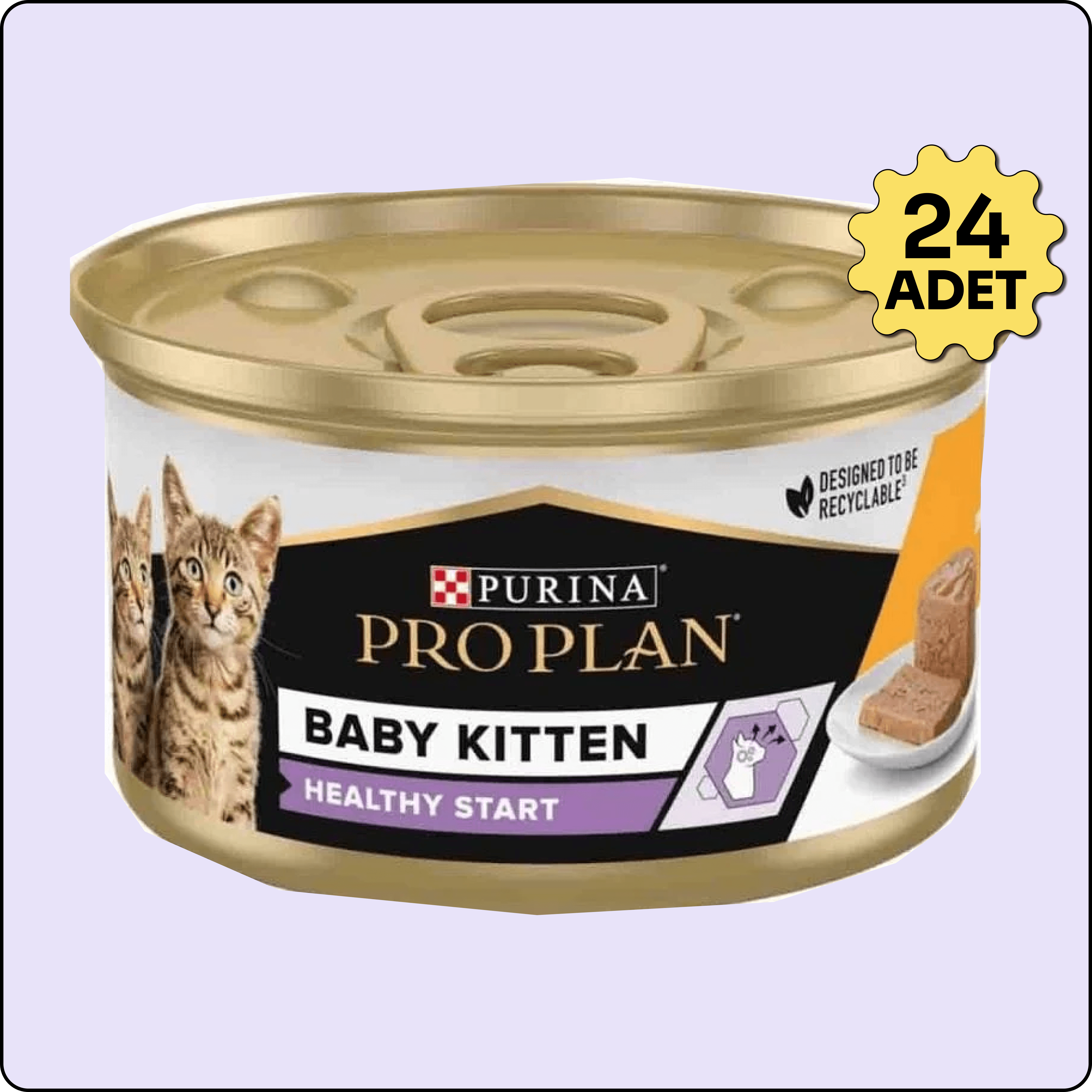 Pro Plan Tavuklu Yavru Kedi Konservesi 85 gr 24 Adet