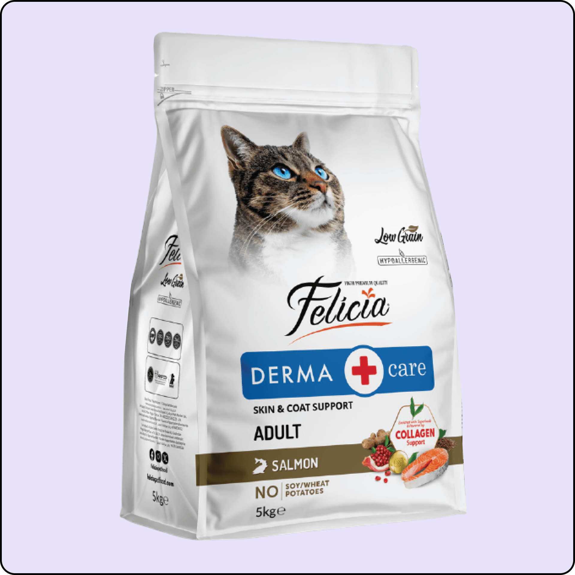 Felicia HypoAllergenic Somonlu Düşük Tahıllı Yetişkin Kedi Maması 5 kg