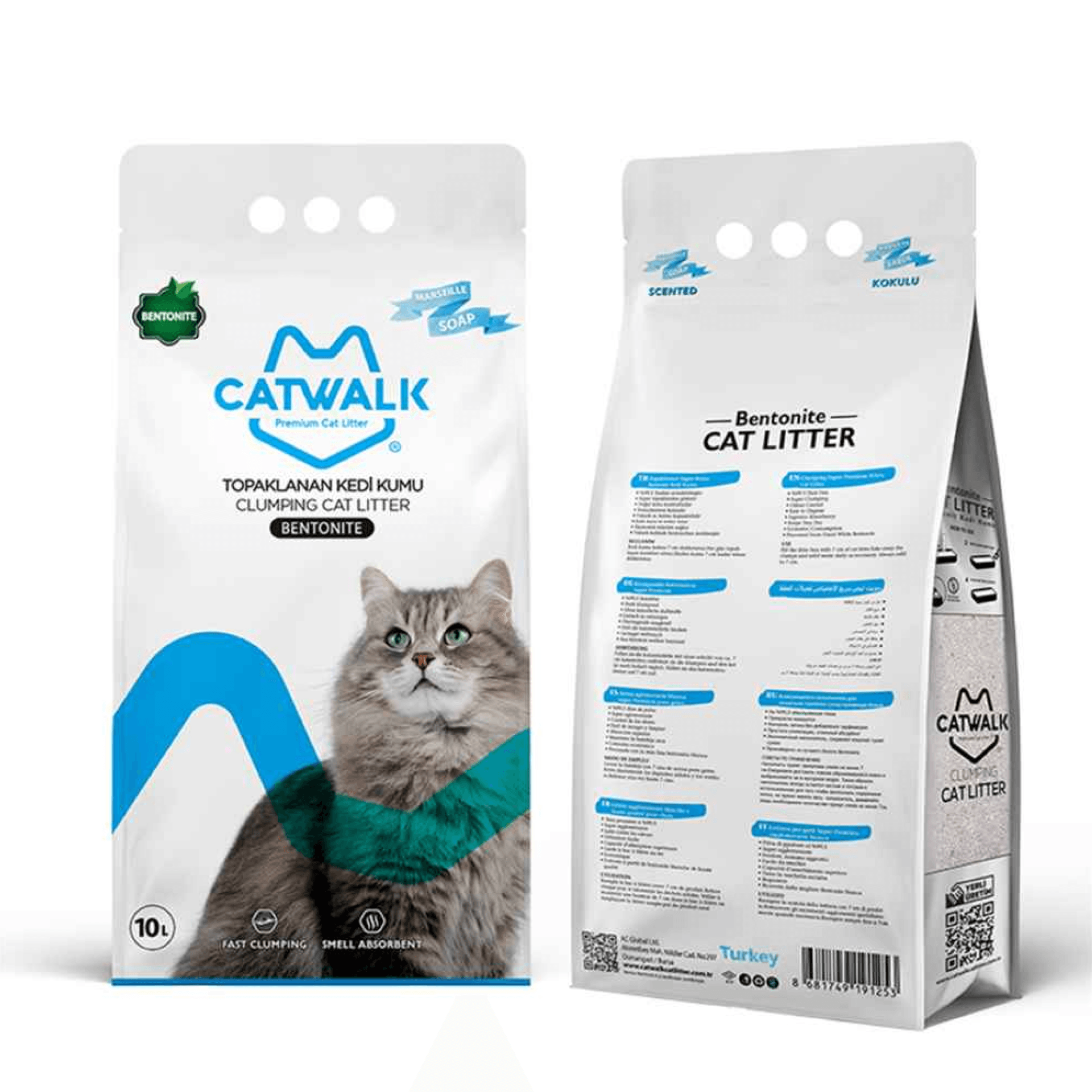 Catwalk Bentonit Marsilya Sabunlu Kedi Kumu10 lt 