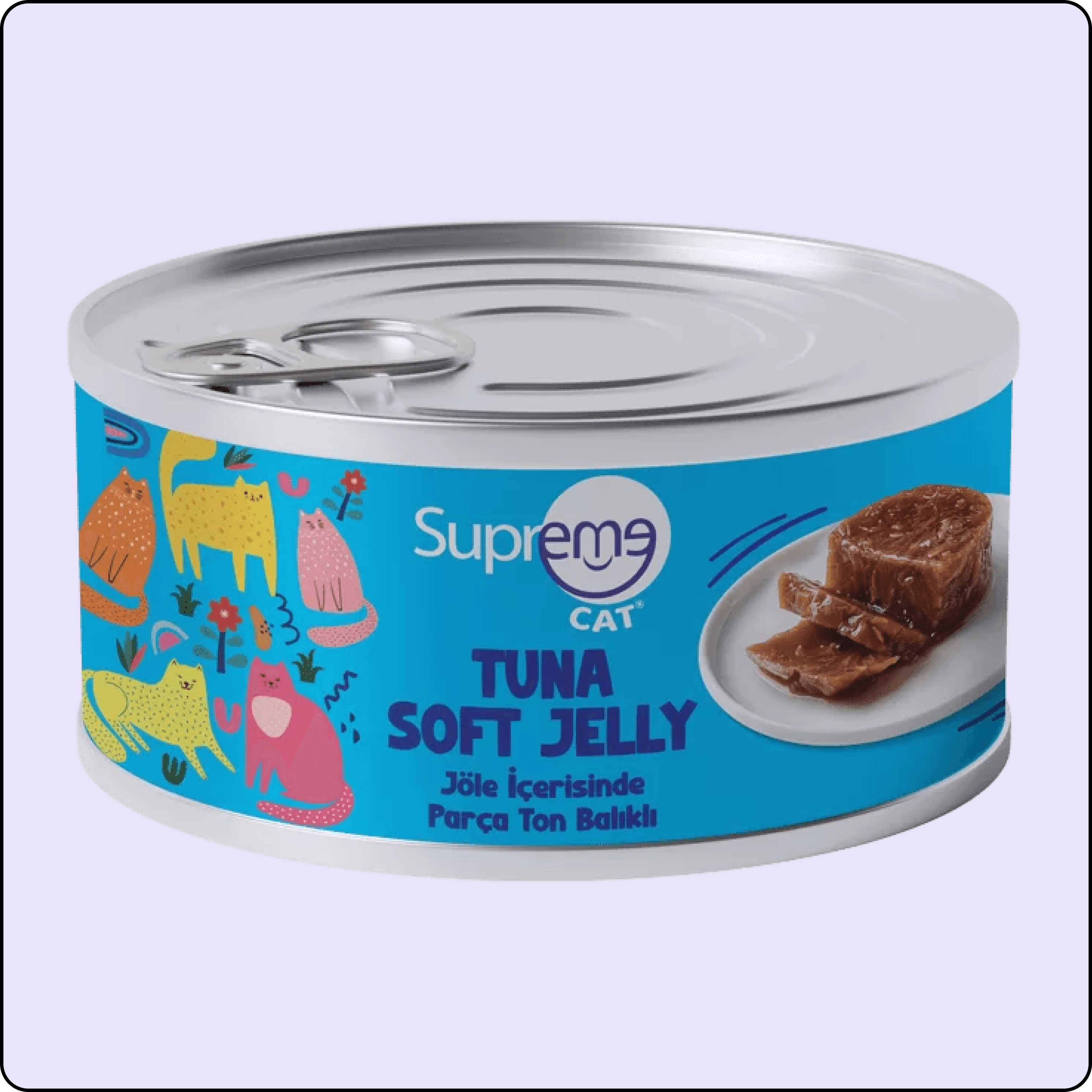 Supreme Cat Jöle İçerisinde Parça Ton Balıklı Kedi Konservesi 85 gr