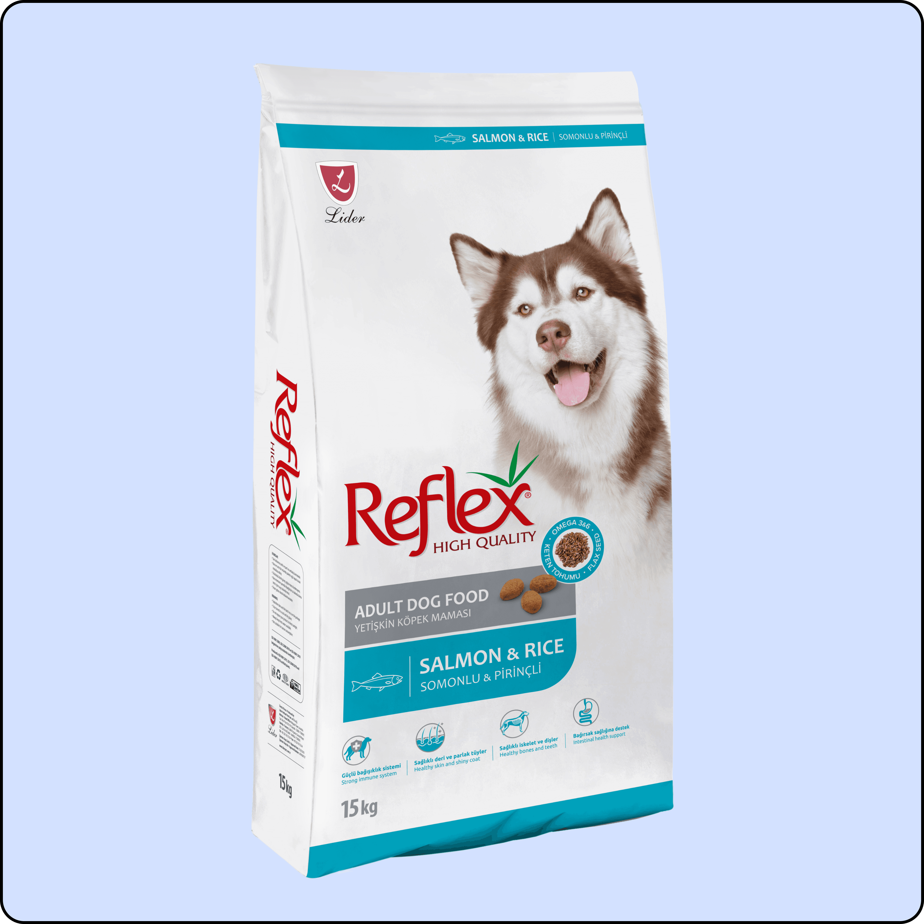 Reflex Balıklı ve Pirinçli Yetişkin Köpek Maması 15 kg