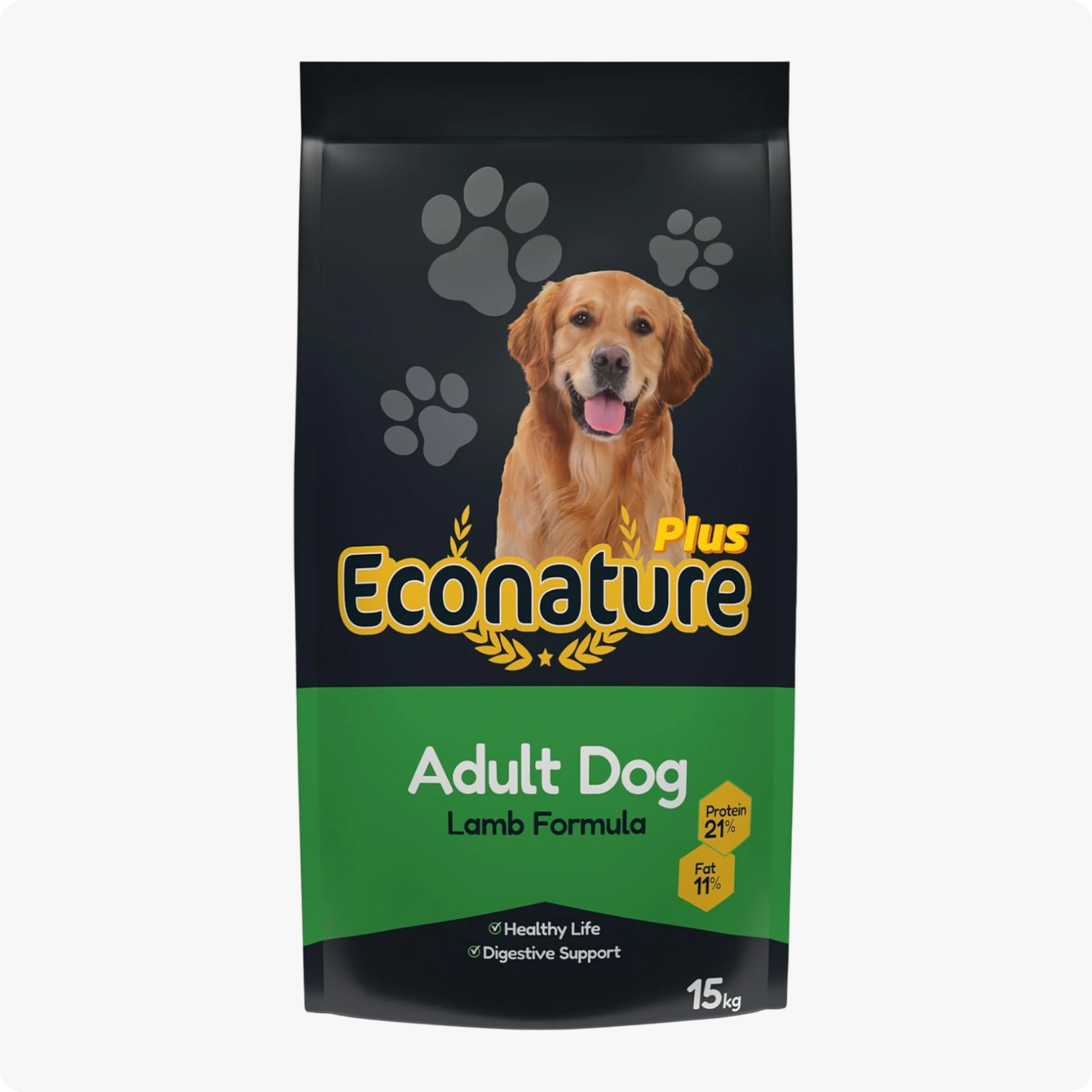Econature Plus Kuzu Etli Yetişkin Köpek Maması 15 kg 
