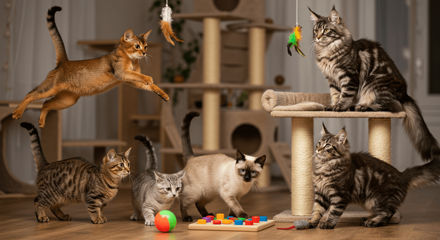 En Oyuncu 5 Kedi Cinsi: Enerjik ve Eğlenceli Kedilerle Tanışın!