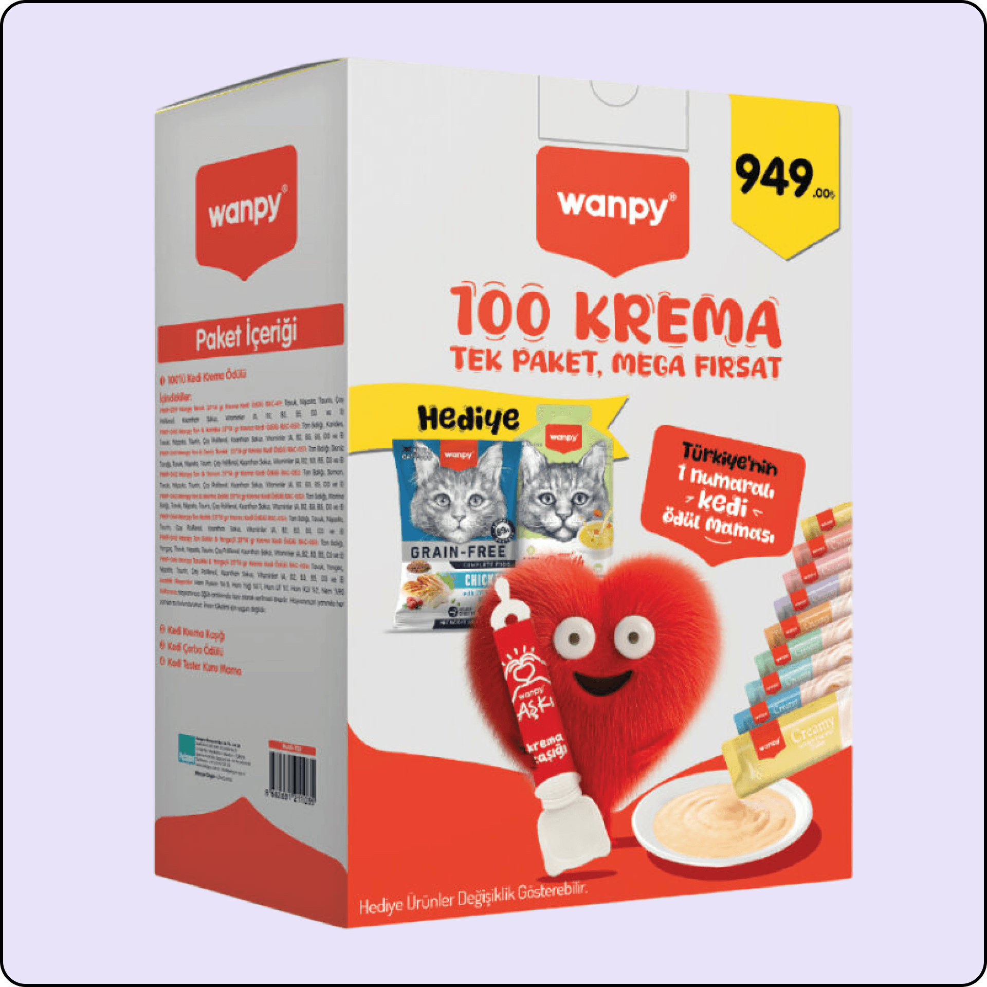 Wanpy MixBox- 100'Lü Kedi Lezzet Seti