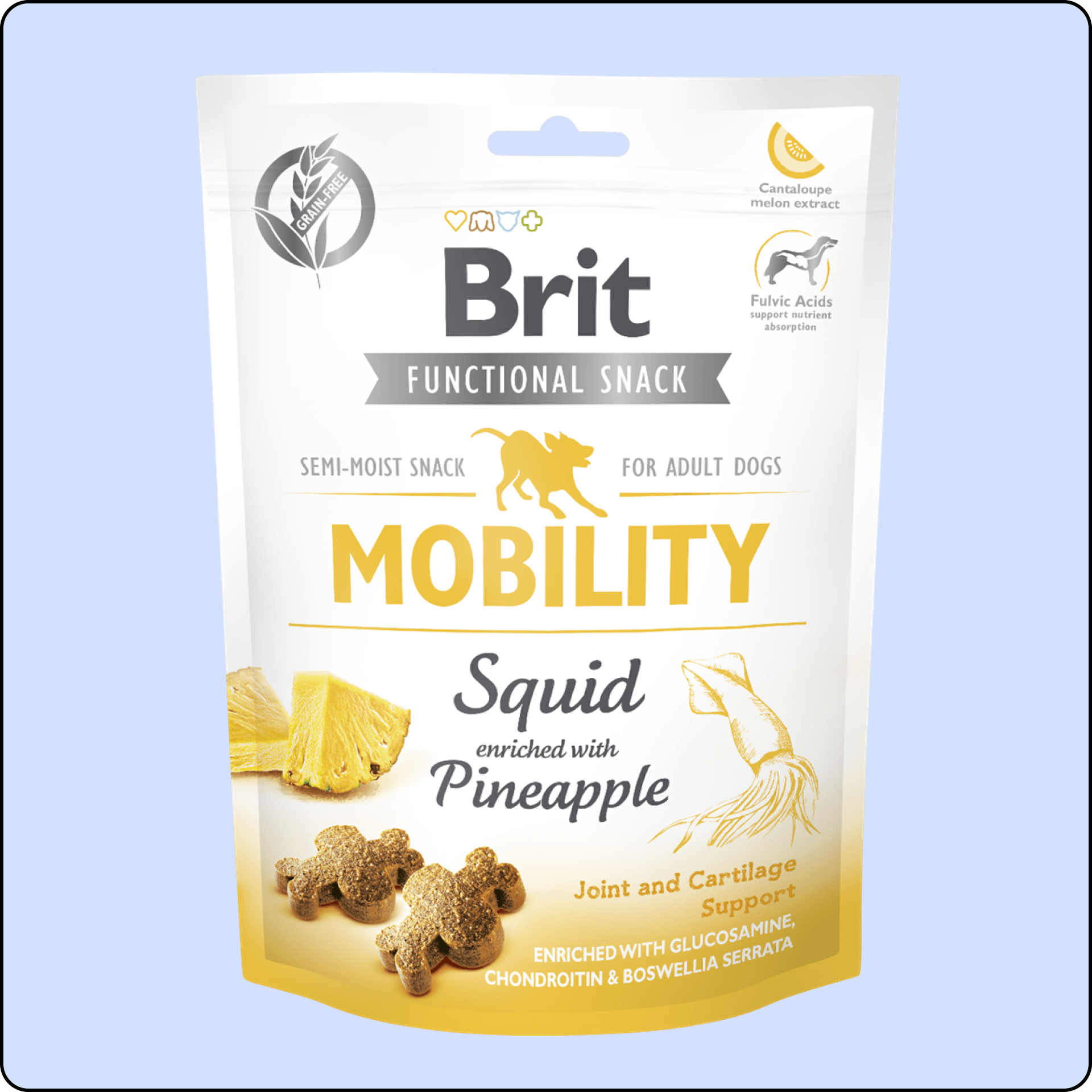 Brit Mobility Ananas ve Kalamarlı Köpek Ödülü 150 gr