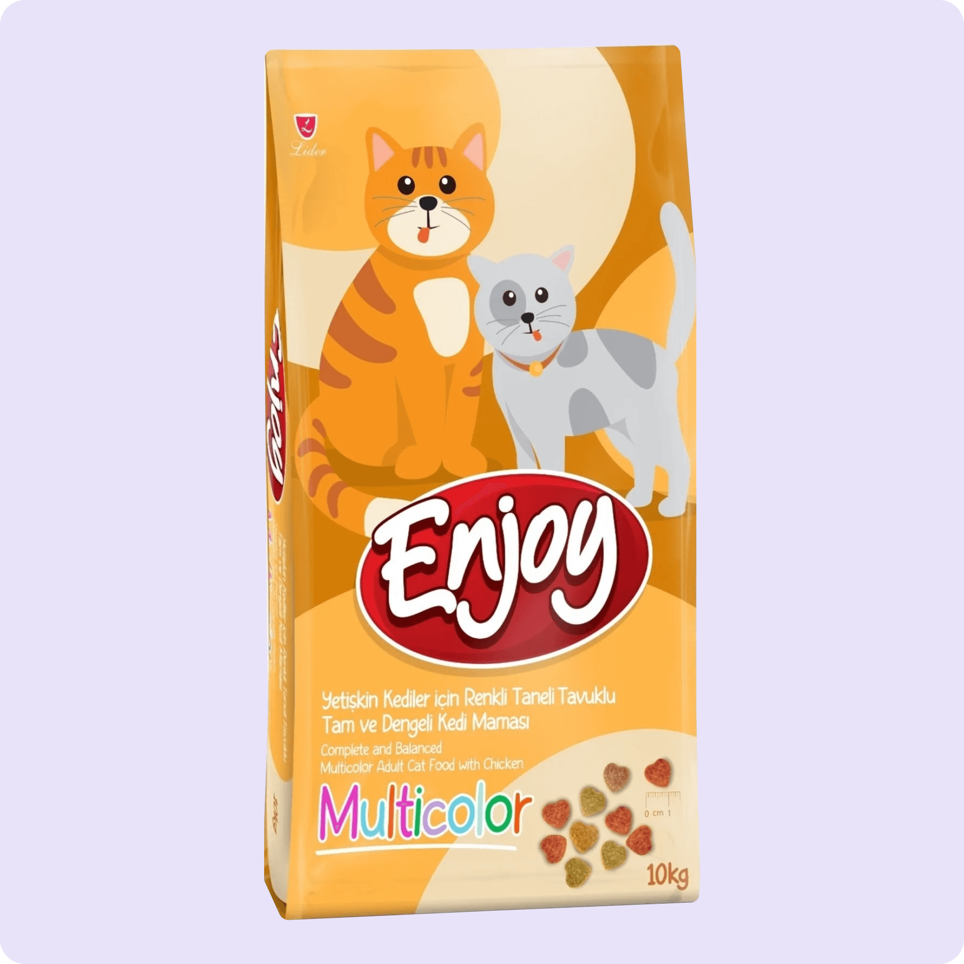 Enjoy Multicolor Tavuklu Yetişkin Kedi Maması 10 kg