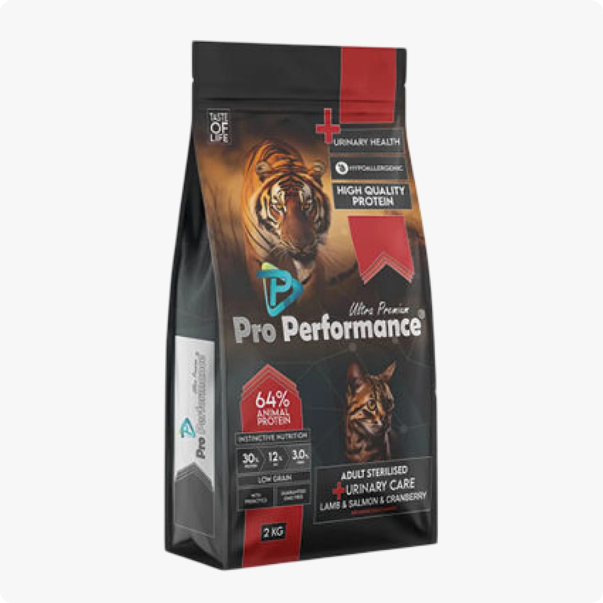 Pro Performance Kızlıcıklı Kuzulu Karidesli ve Somonlu Kısırlaştırılmış Kedi Maması 2 kg