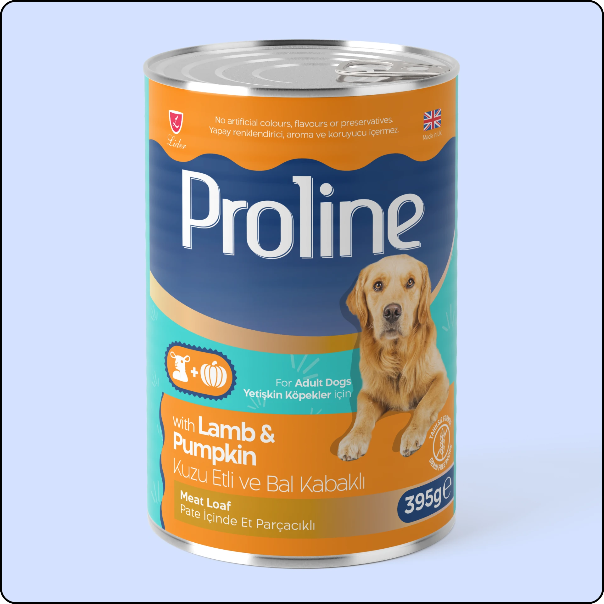 Proline Sos İçinde Parça Kuzu Etli ve Balkabaklı Yetişkin Köpek Konservesi 400 gr
