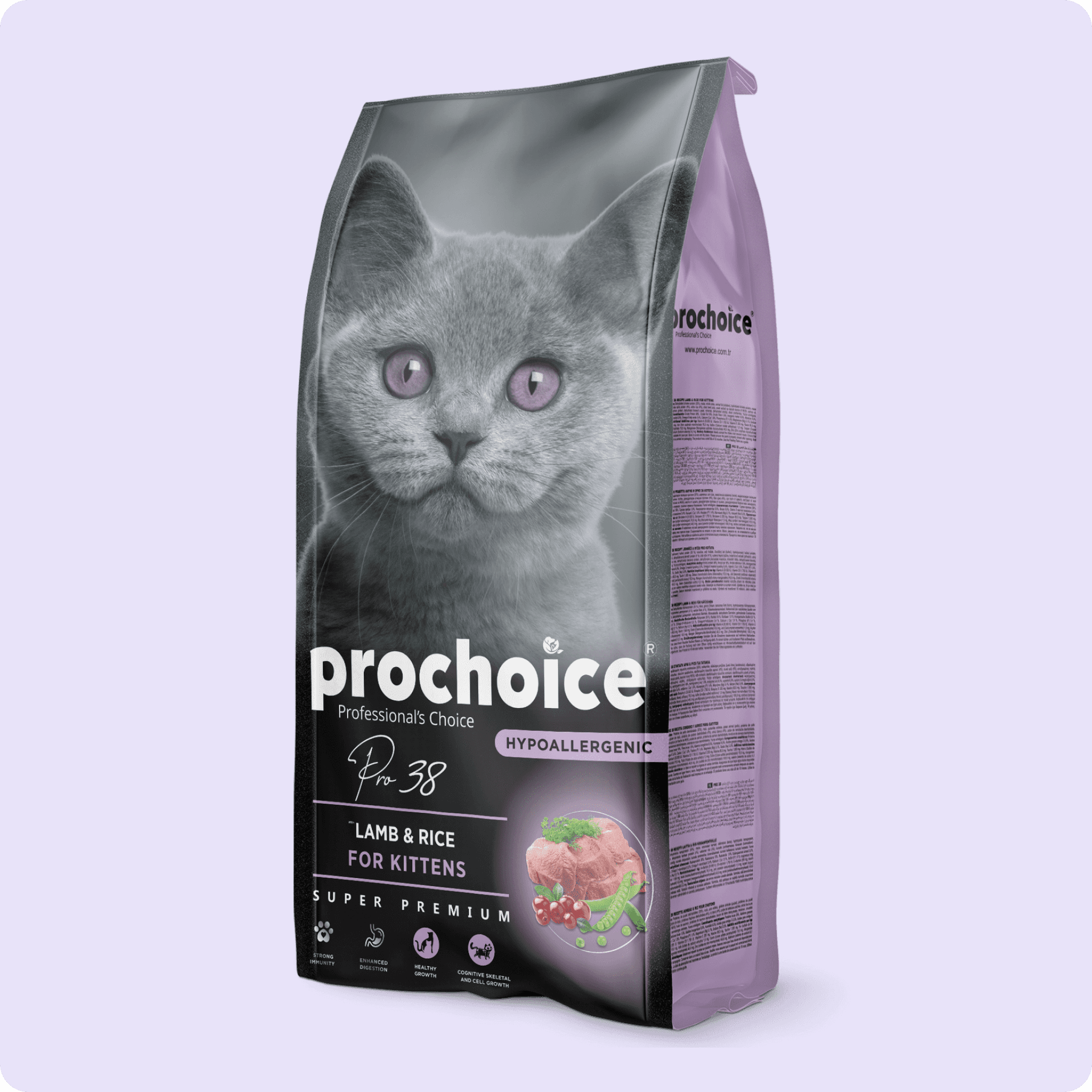 ProChoice 38 Kuzulu ve Pirinçli Düşük Tahıllı Yavru Kedi Maması 2 kg
