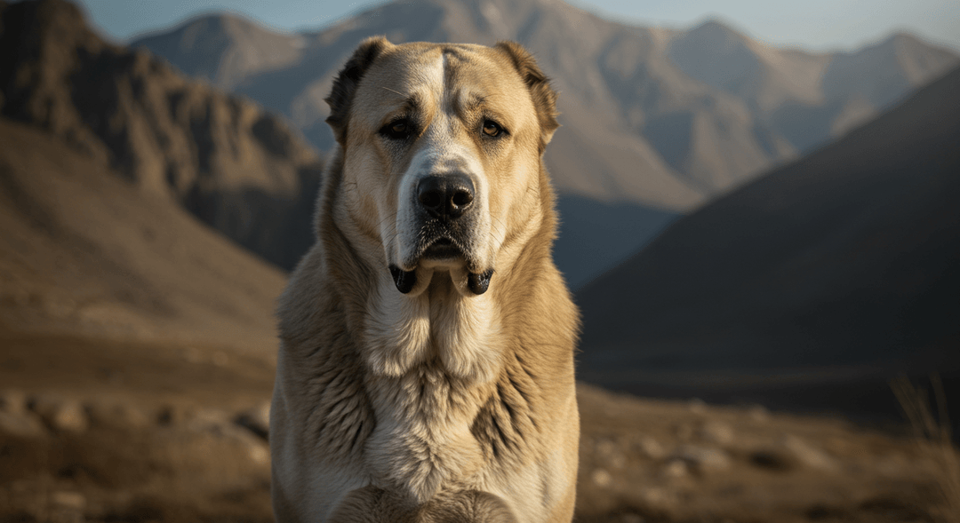 Alabay köpeği, güçlü duruşu ve sakin ifadesiyle koruyucu ve sadık karakterini yansıtan, Orta Asya’nın efsanevi çoban köpeği.