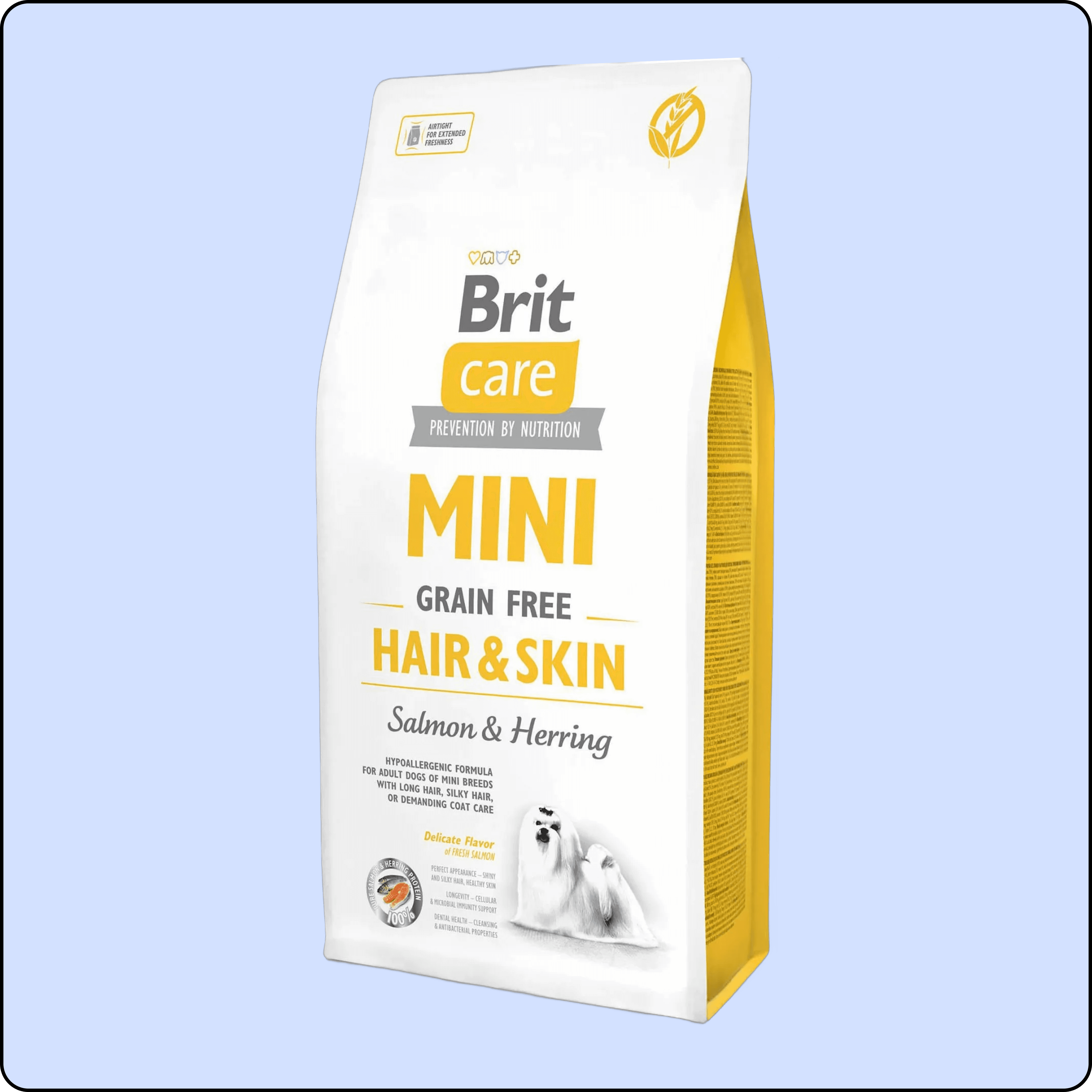 Brit Care Mini Hair&Skin Somonlu ve Ringa Balıklı Tahılsız Köpek Maması 7 kg