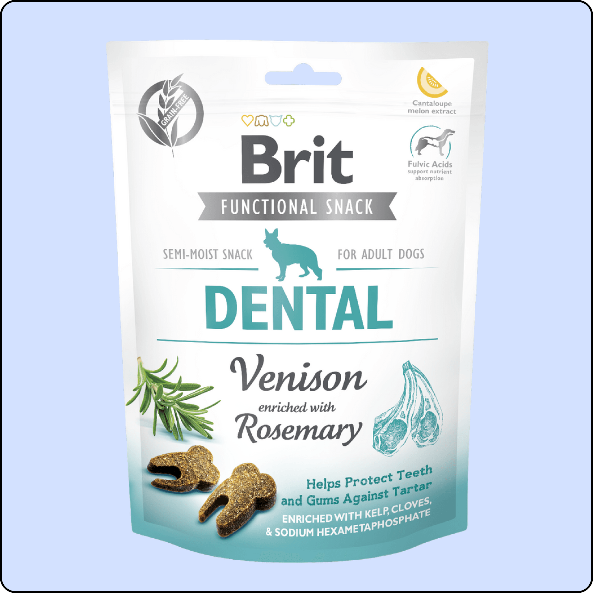 Brit Dental Biberiye ve Geyik Etli Diş Sağlığı için Köpek Ödülü 150 gr