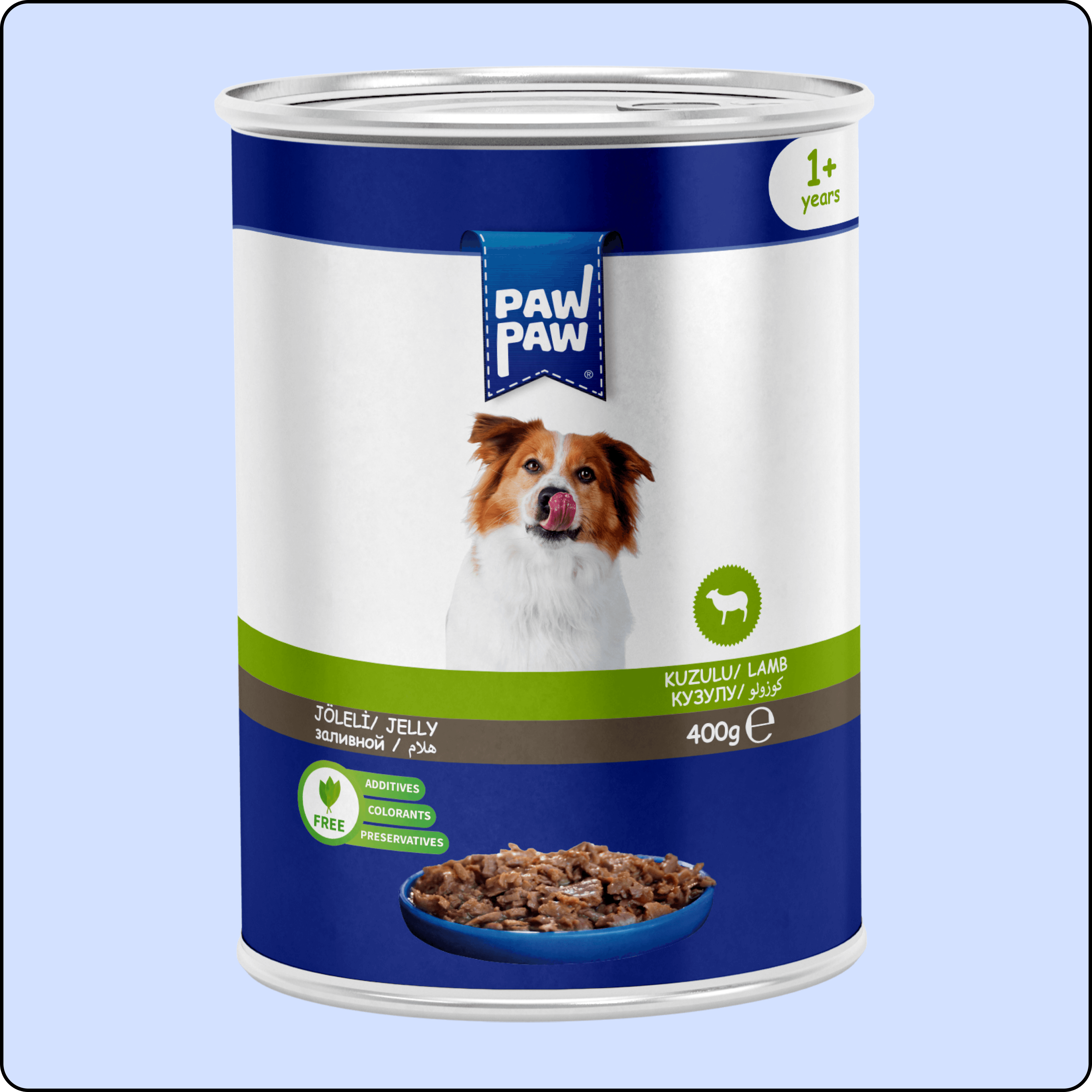 Paw Paw Kuzu Etli Yetişkin Köpek Konserve Maması 400 gr