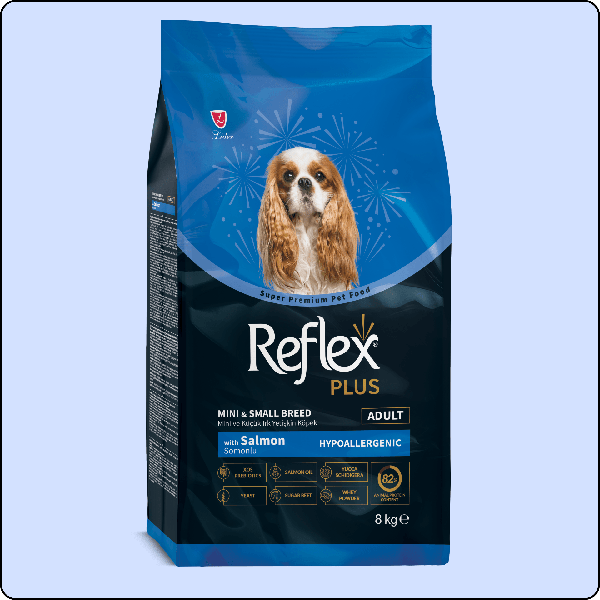 Reflex Plus Mini ve Küçük Irk Somonlu Yetişkin Köpek Maması 8 kg 