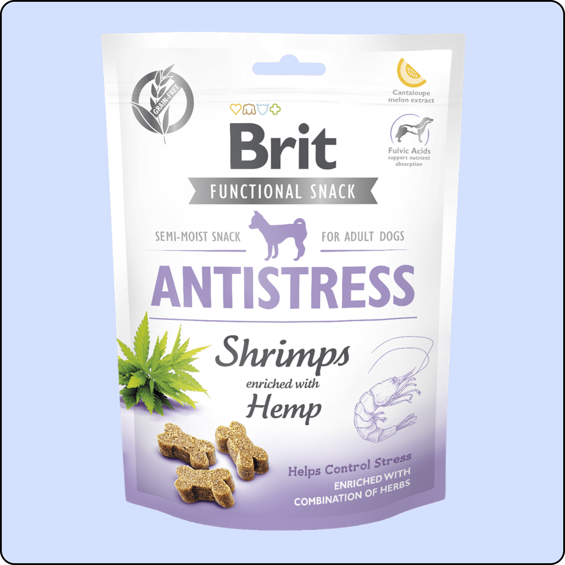 Brit Anti-Stress Kenevirli ve Karidesli Sakinleştirici Etkili Köpek Ödülü 150 gr