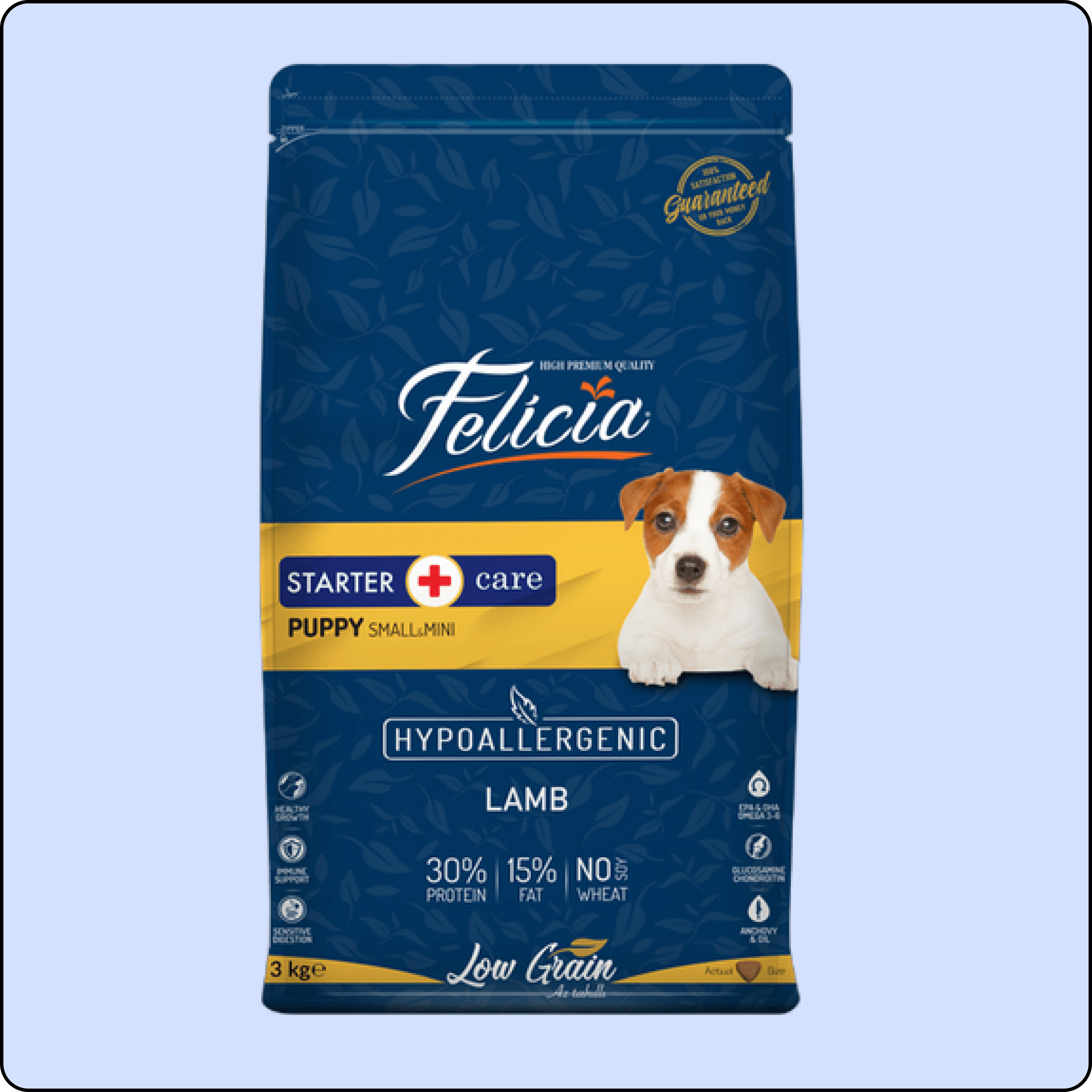 Felicia HypoAllergenic Kuzulu Küçük/Orta Irk Düşük Tahıllı Yavru Köpek Maması 3 kg