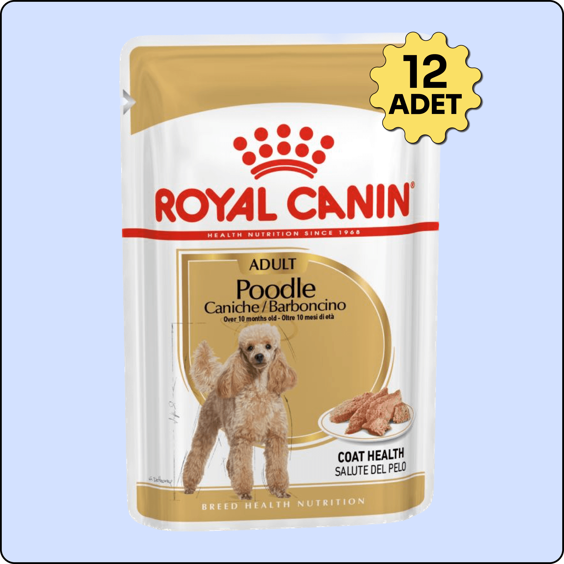 Royal Canin Poodle Caniche Tüy Sağlığı Destekleyici Yetişkin Köpek Konservesi 85 gr 12'li