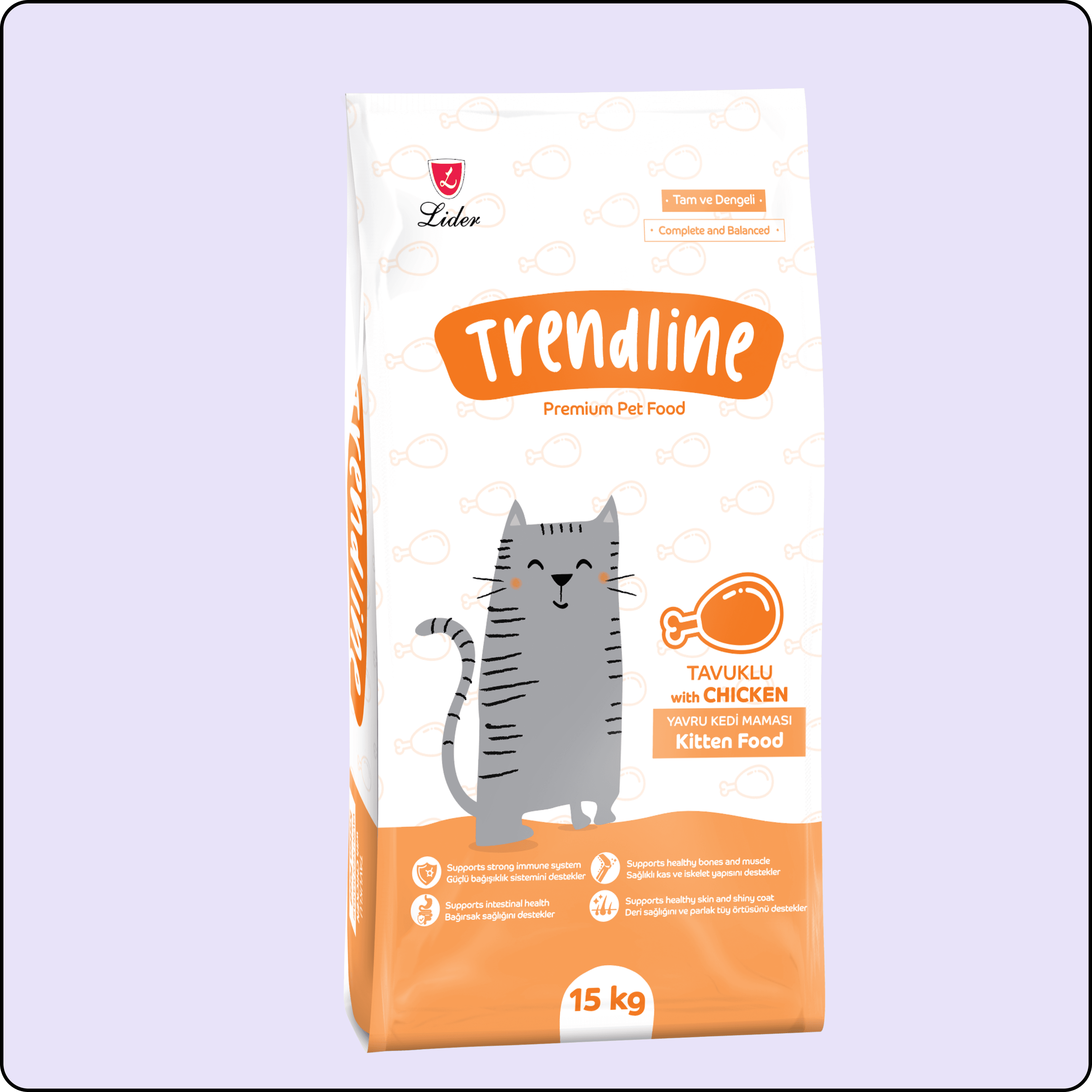 Trendline Tavuklu Yavru Kedi Maması 15 kg