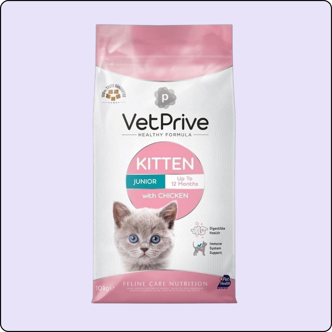 Vet Prive Kitten Tavuklu Yavru Kedi Maması 10 kg