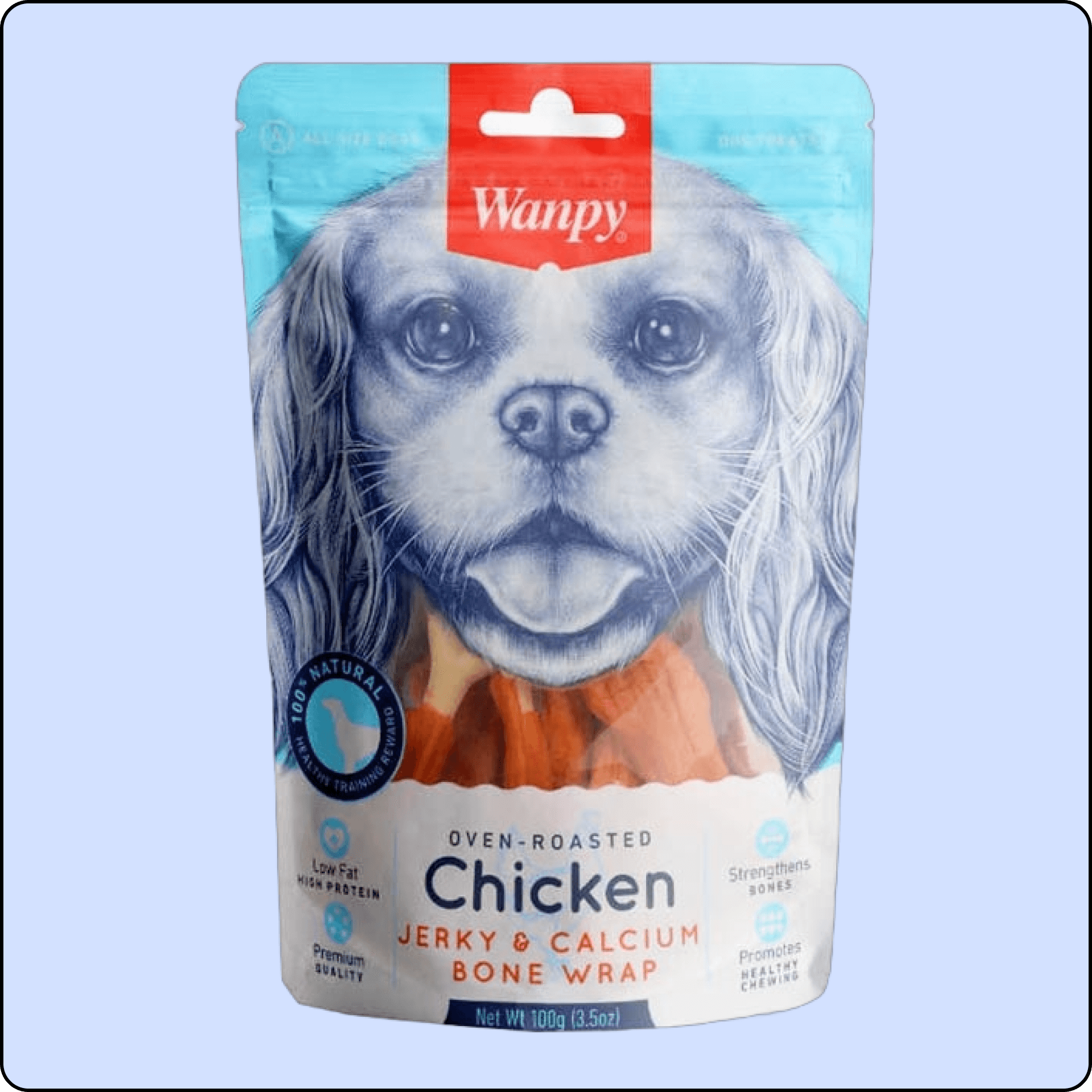 Wanpy Oven Roasted Kalsiyumlu Gerçek Tavuk Köpek Ödül Maması 100 gr