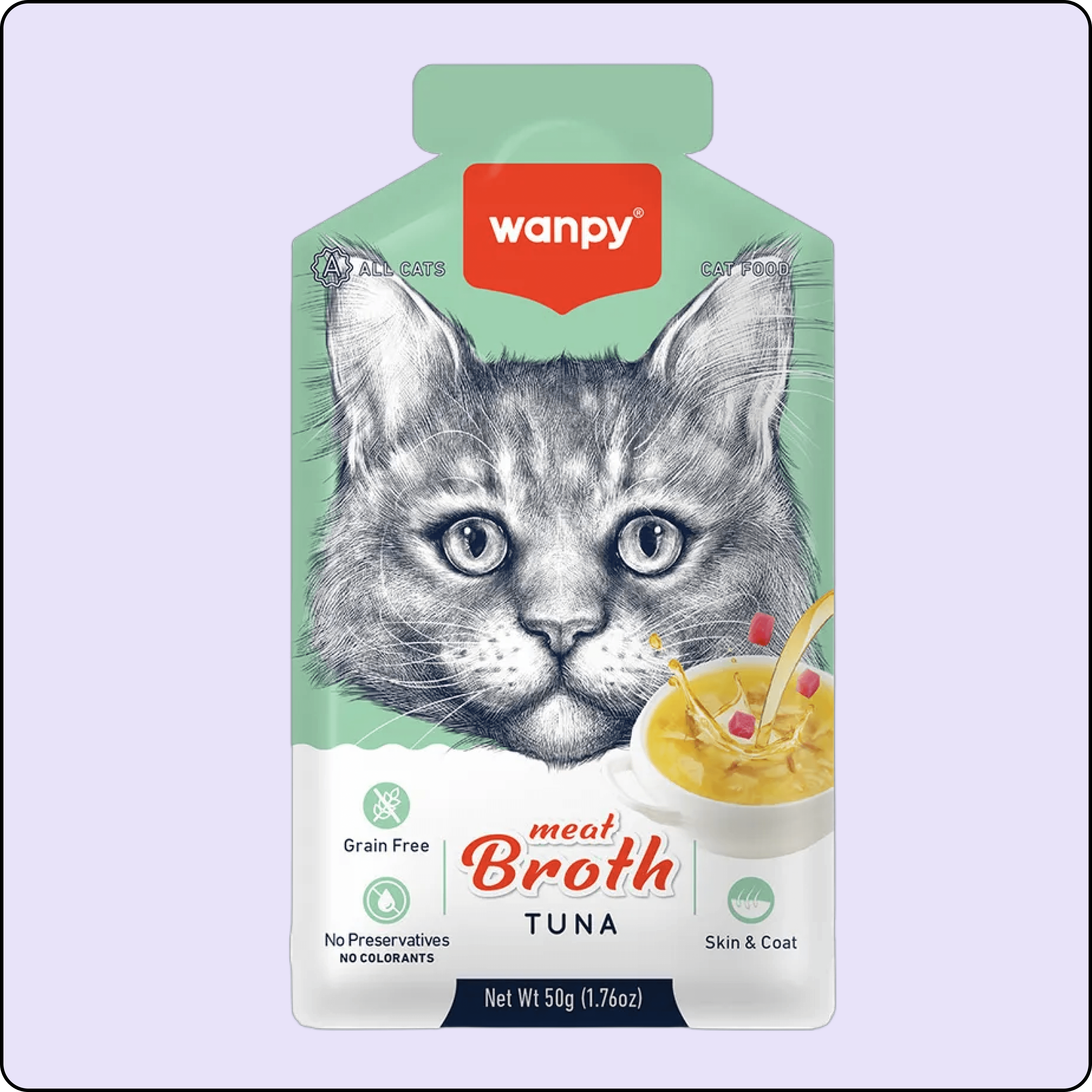 Wanpy Ton Balıklı Tahılsız Kedi Çorbası 50 gr