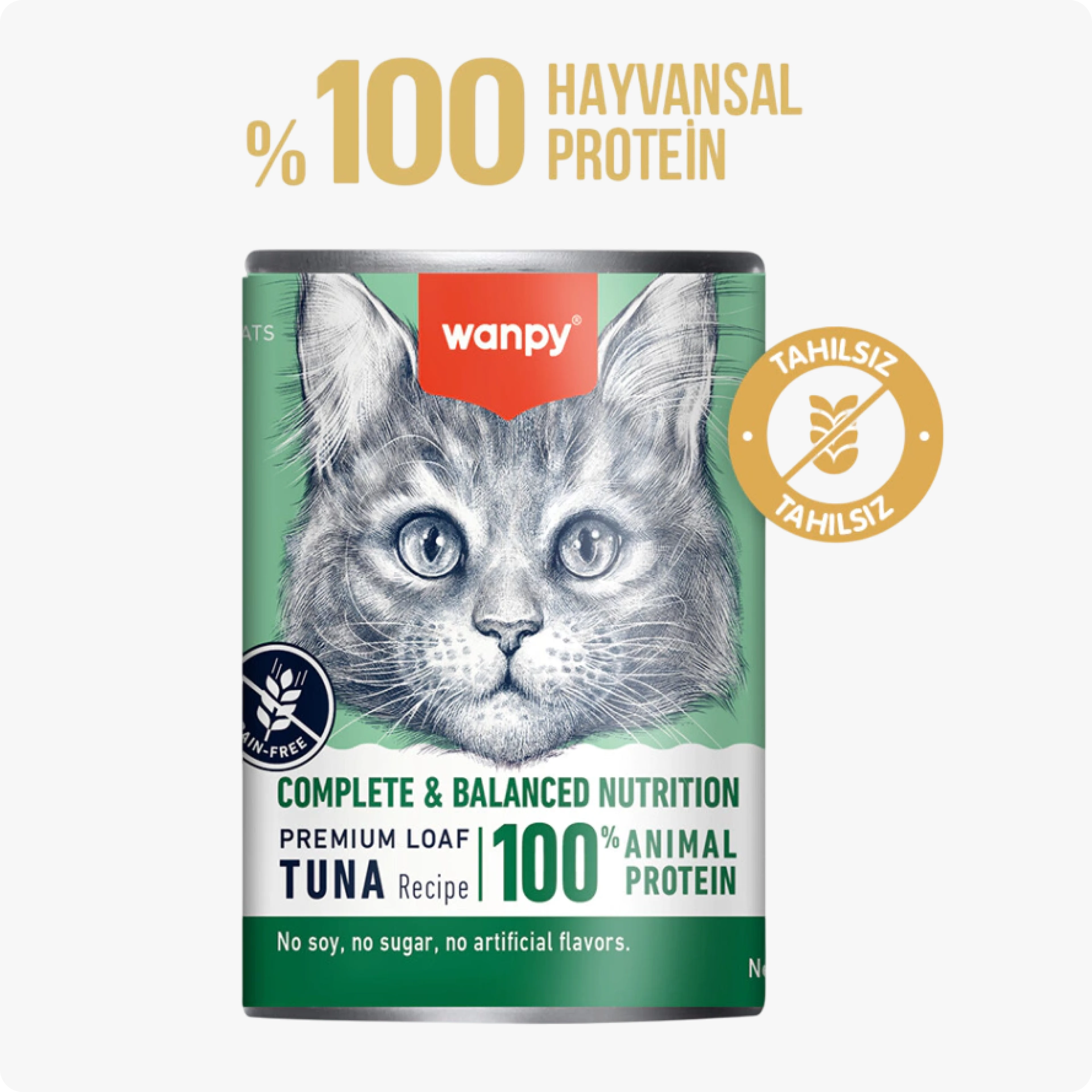 Wanpy Ton Balıklı Ezme Kedi Konservesi 375 gr