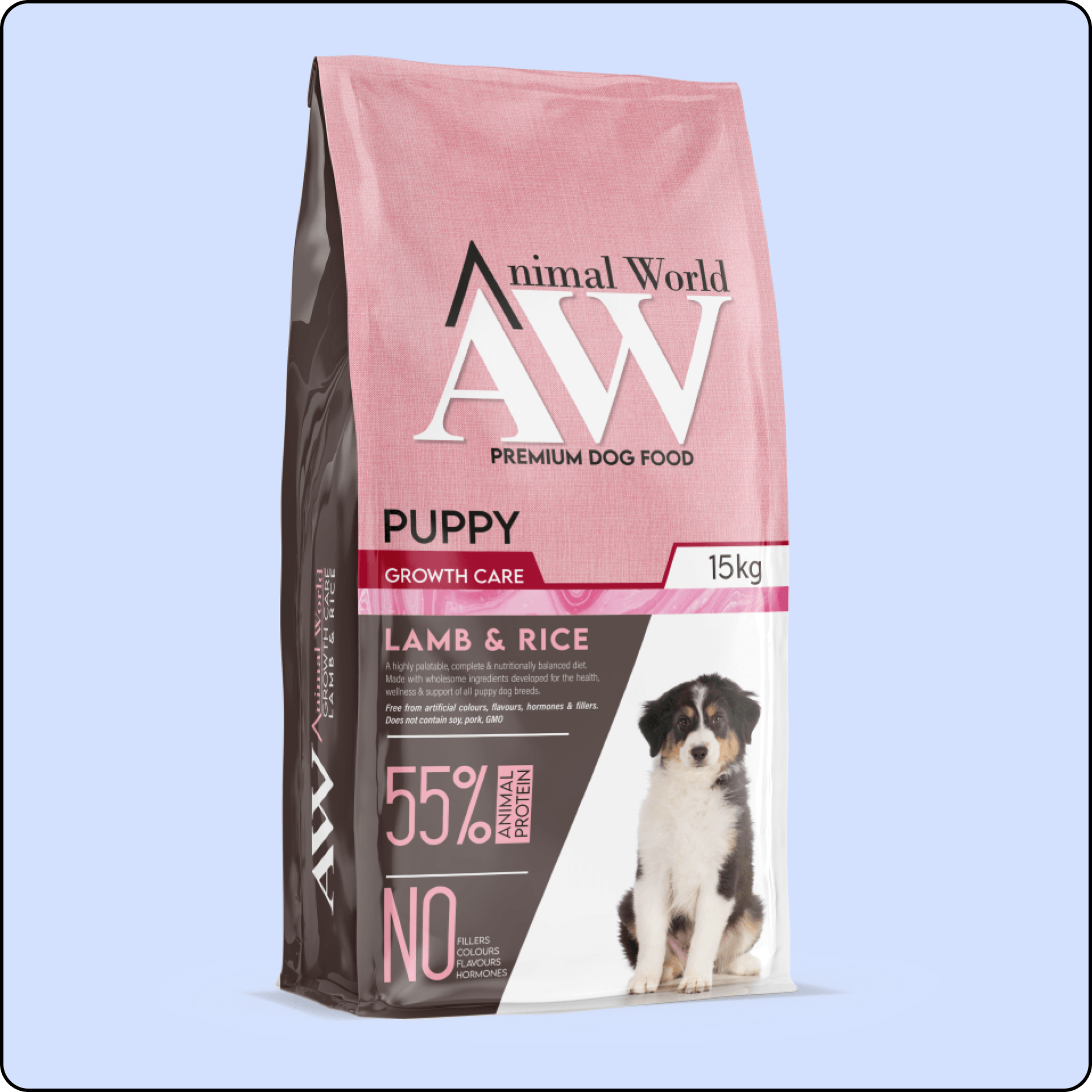 Animal World Kuzu Etli ve Pirinçli Yavru Köpek Maması 15 kg