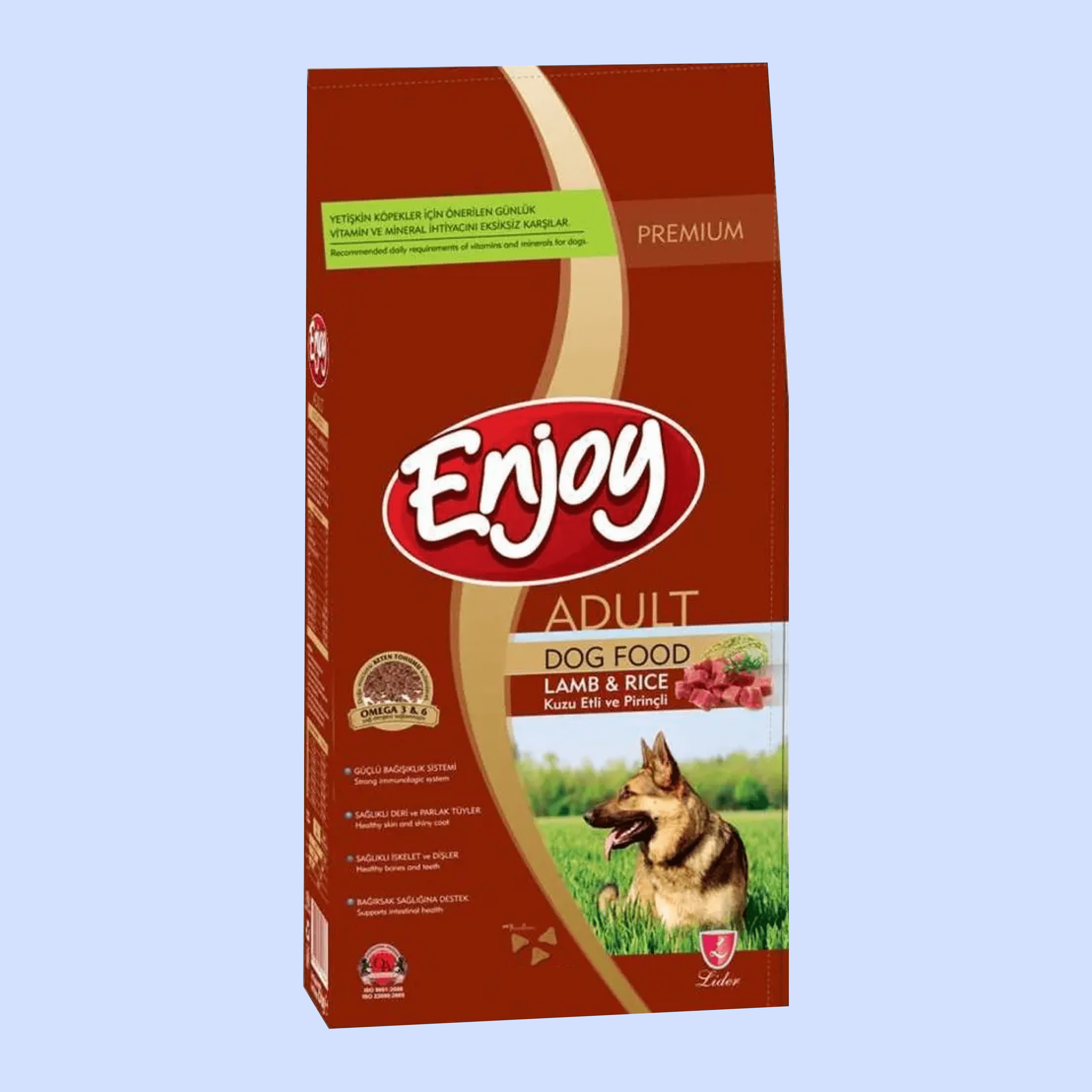 Enjoy Kuzu Etli Ve Pirinçli Yetişkin Köpek Maması 10 kg