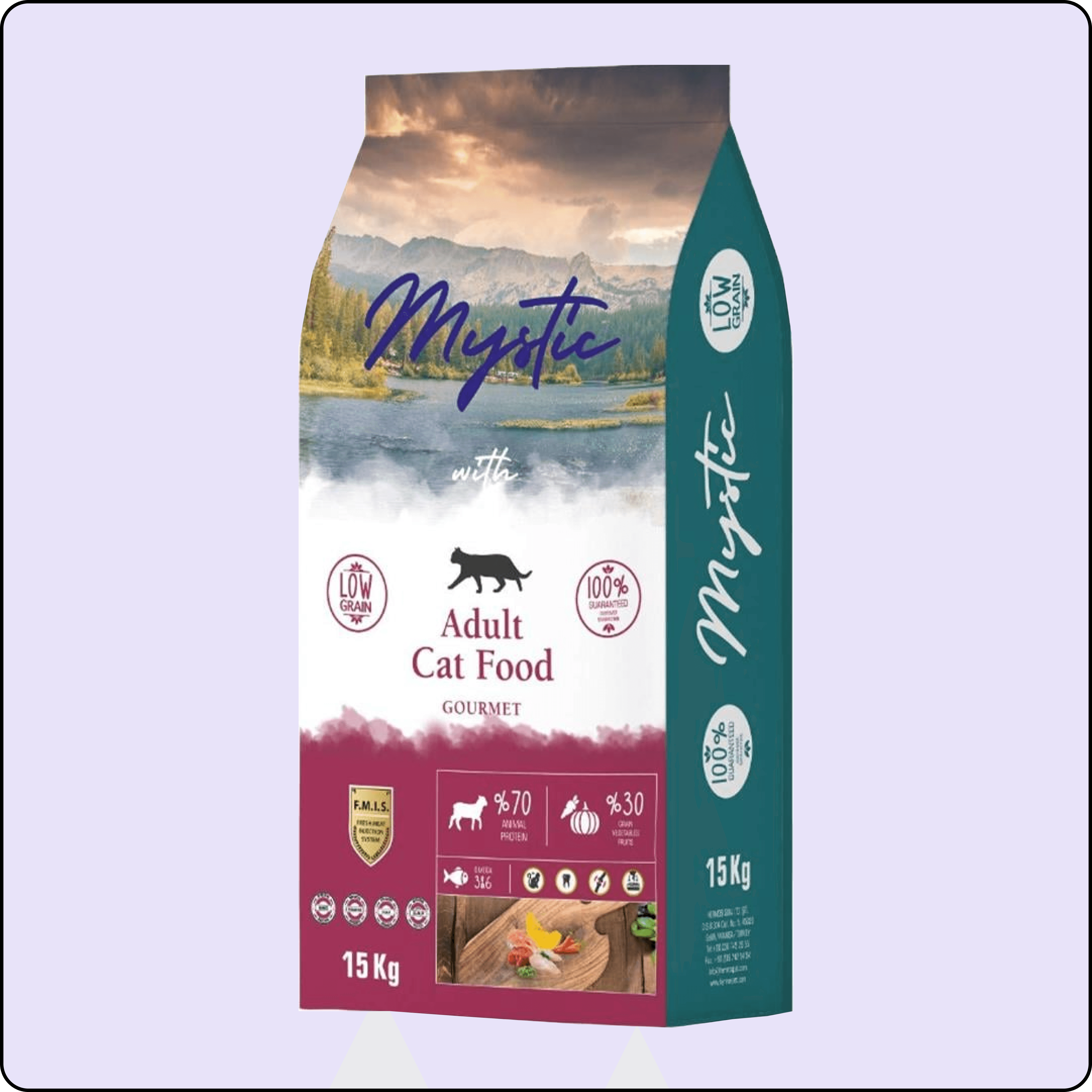 Mystic Az Tahıllı Gurme Yetişkin Kedi Maması 15 kg