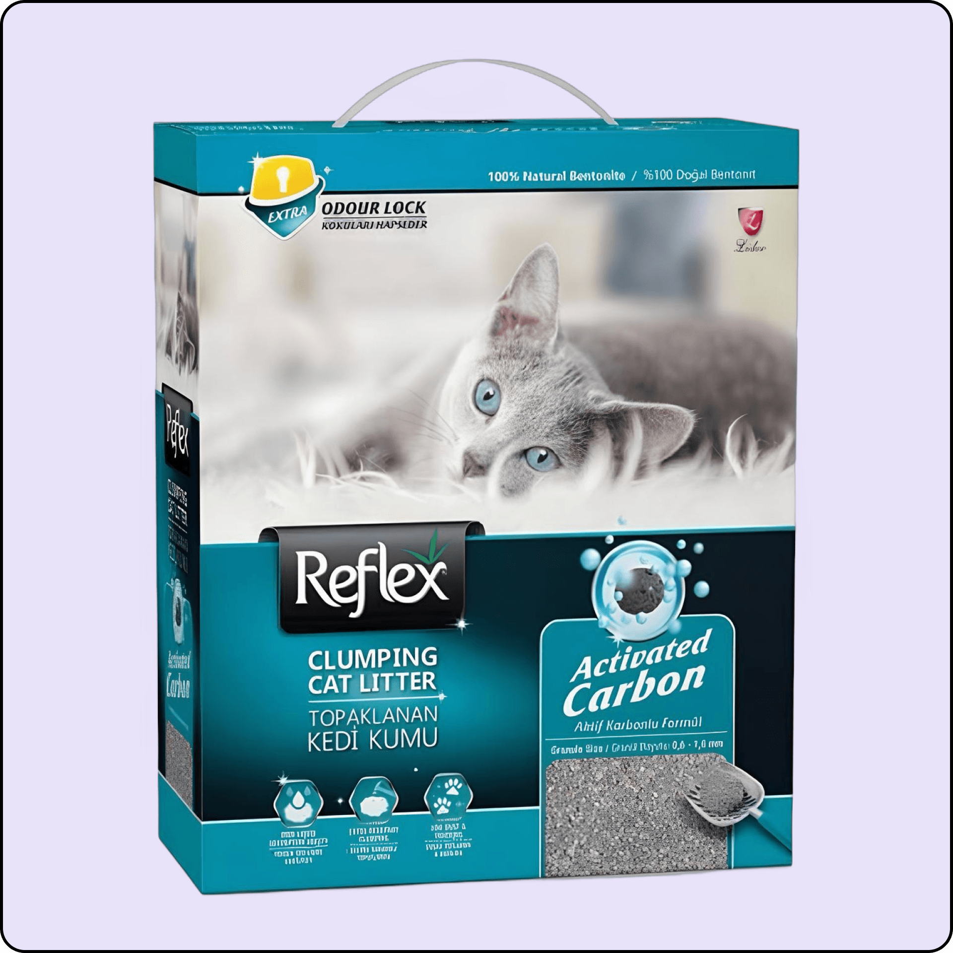 Reflex Aktif Karbonlu Süper Hızlı Topaklanan Kedi Kumu 10 lt
