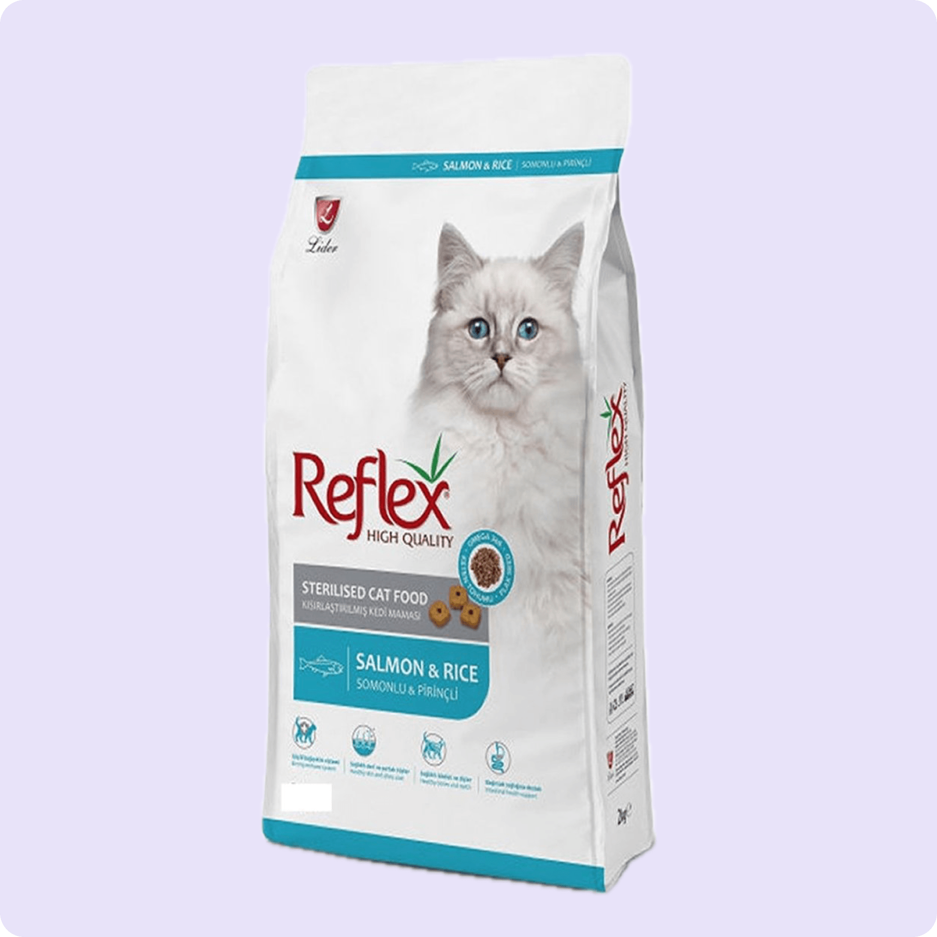 Reflex Somonlu ve Pirinçli Kısırlaştırılmış Yetişkin Kedi Maması 15+1 kg