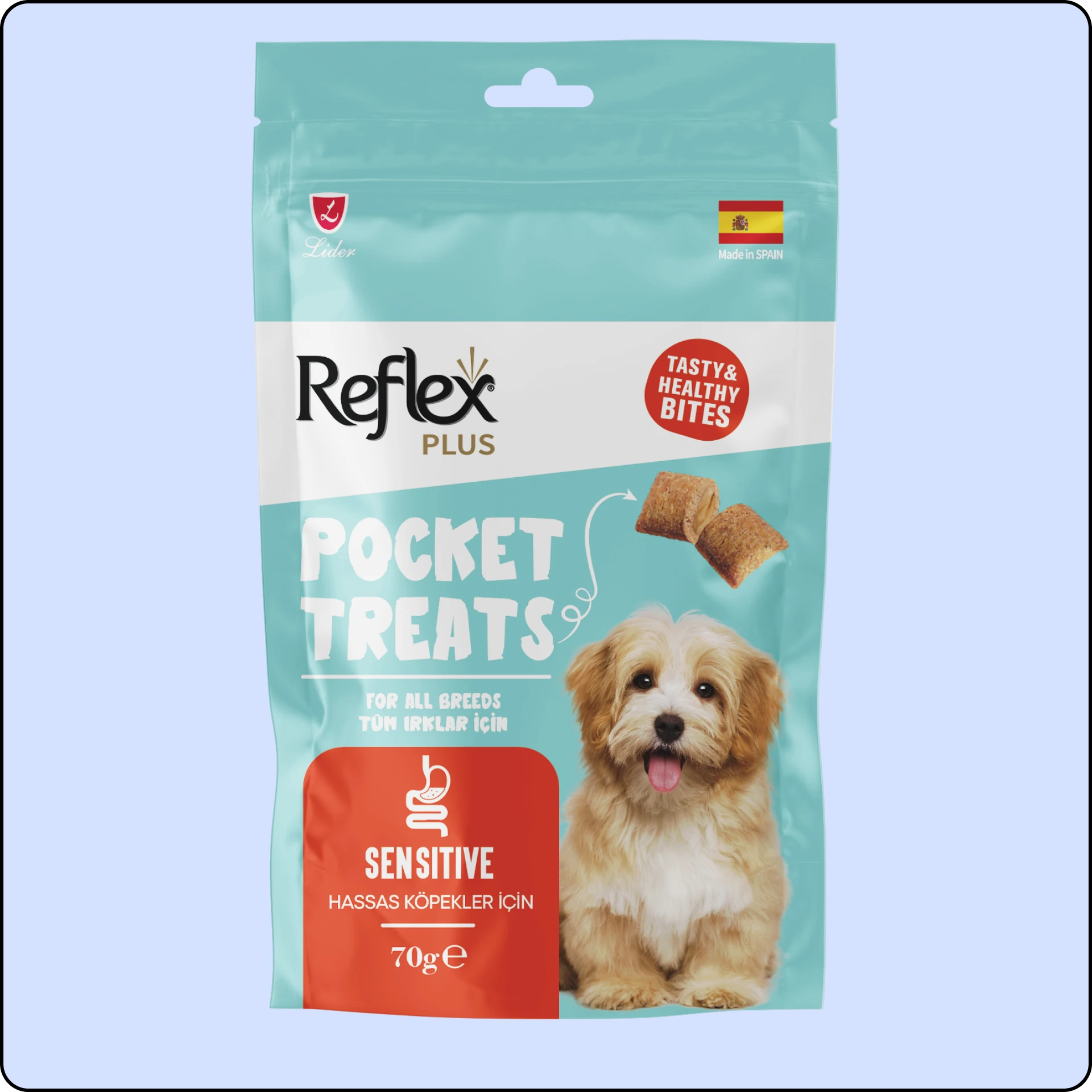 Reflex Plus Pocket Treats Hassas Köpekler Için Köpek Ödül Maması 70 gr