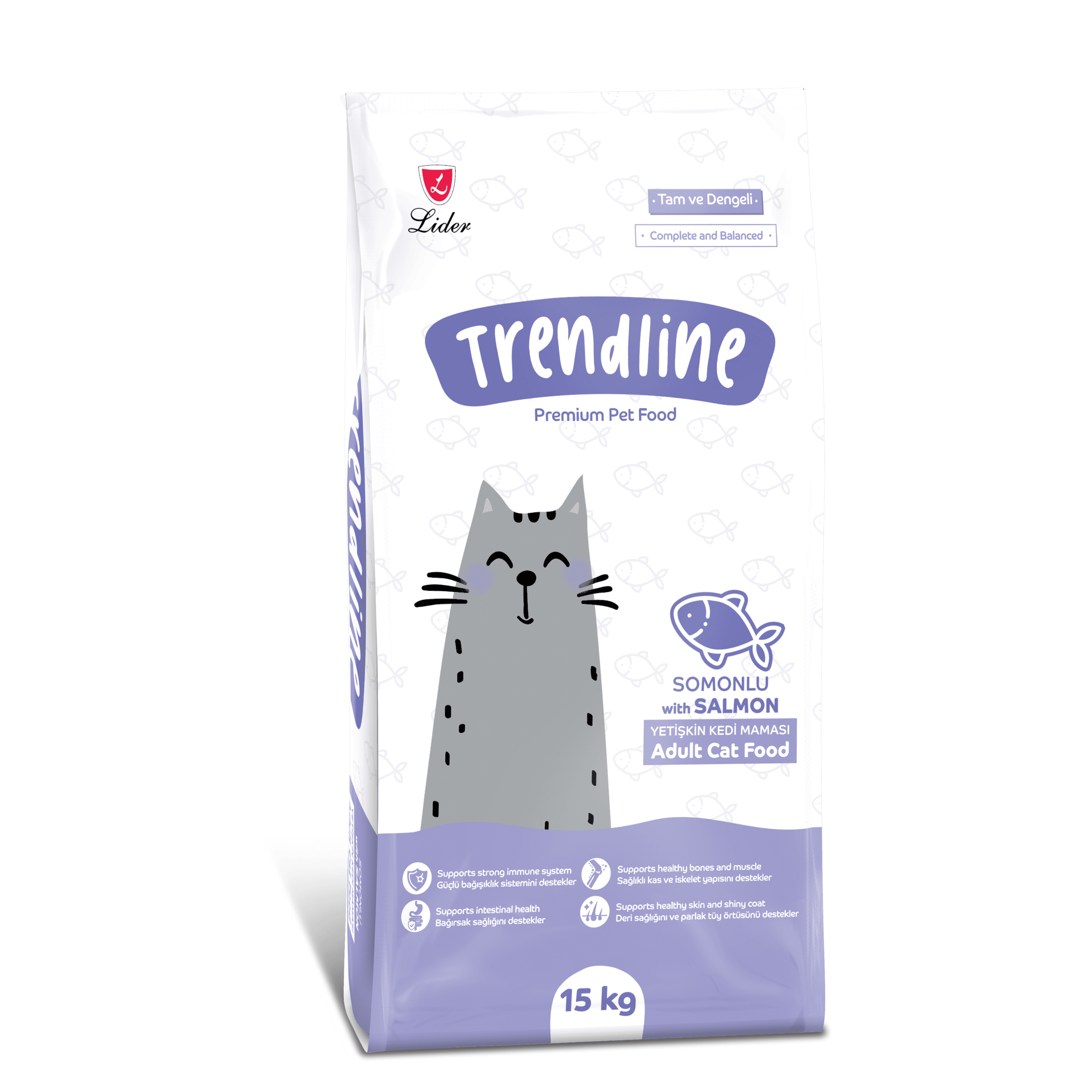 Trendline Somonlu Yetişkin Kedi Maması 15 kg