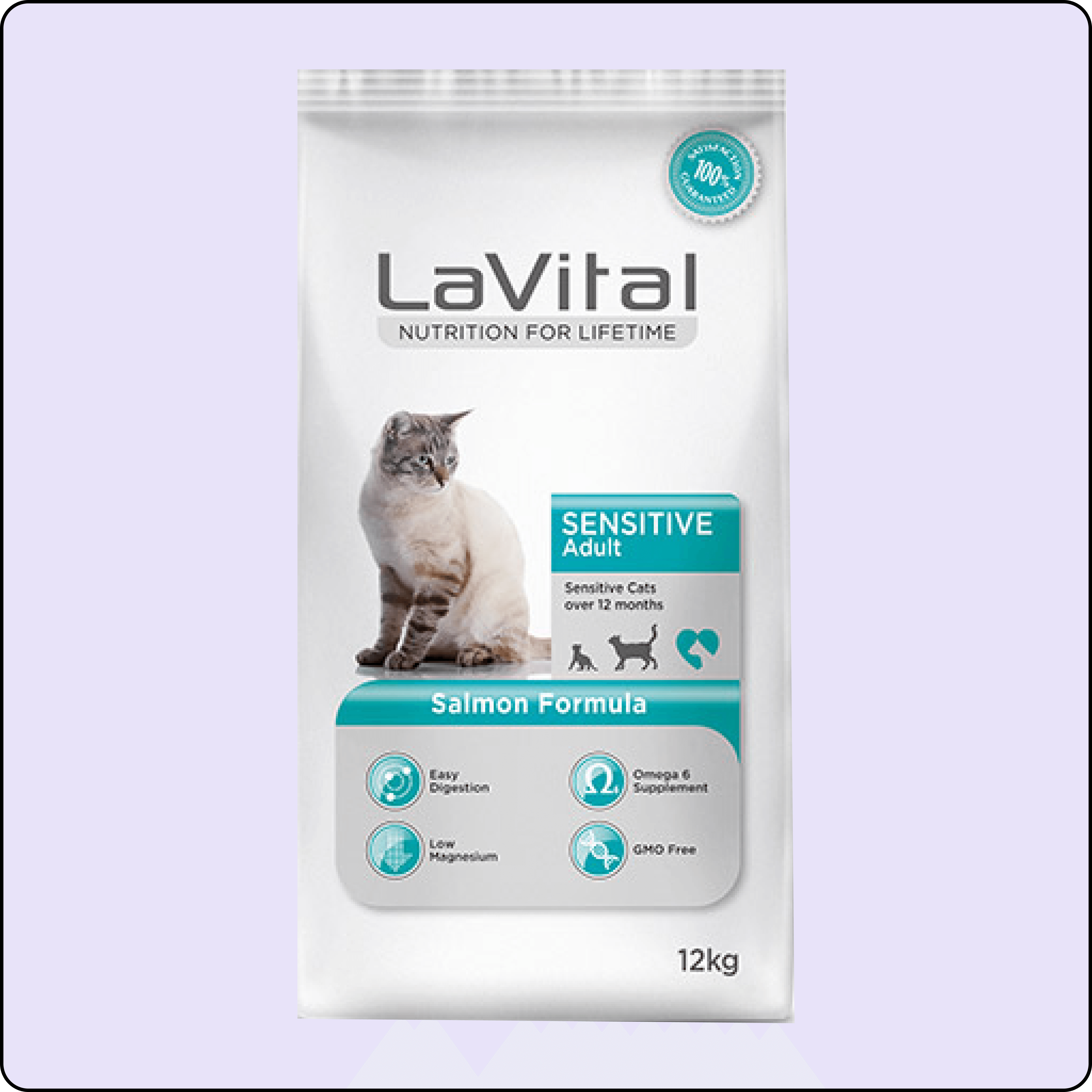LaVital Sensitive Somonlu Yetişkin Kedi Maması 12 kg