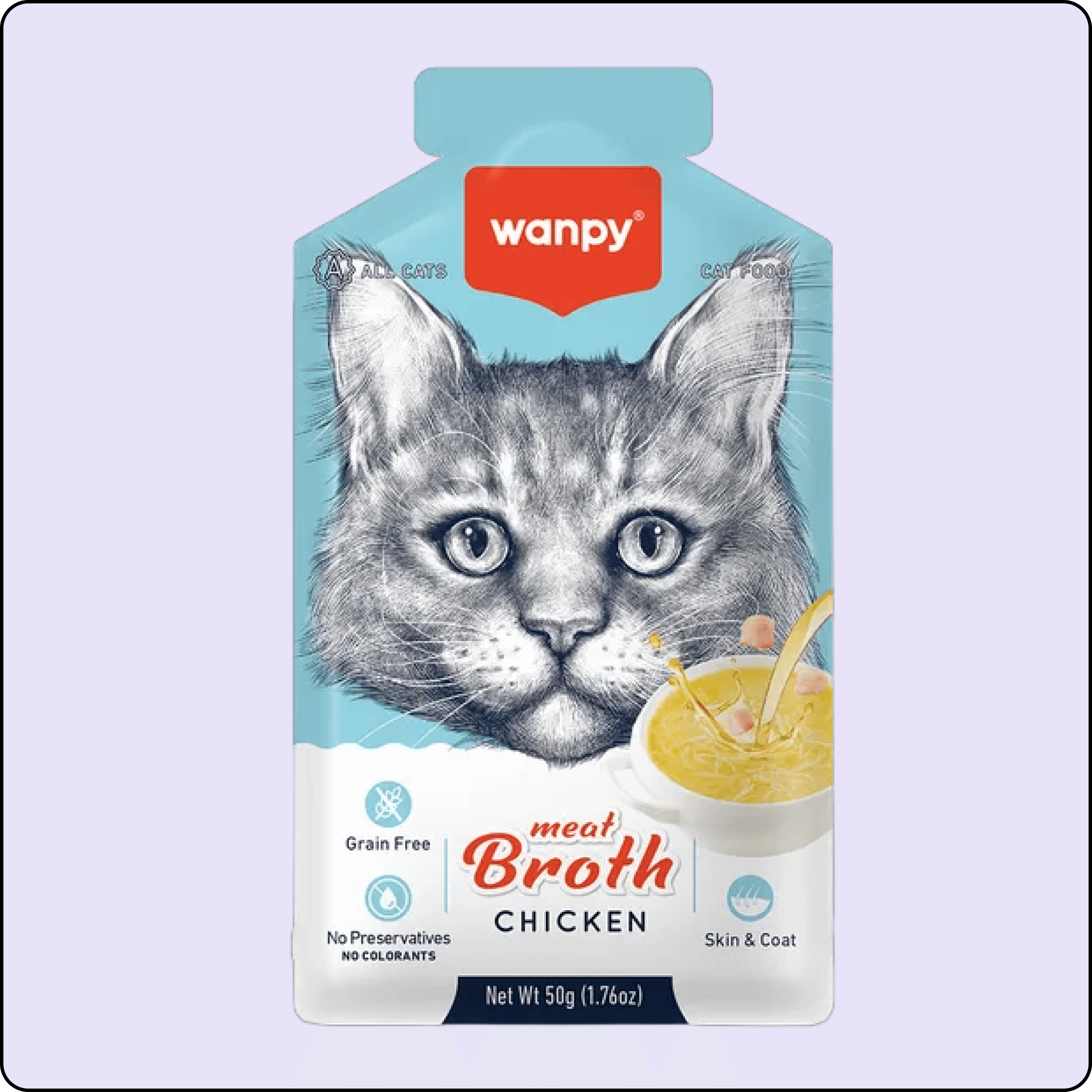 Wanpy Tavuk Etli Tahılsız Kedi Çorbası 50 gr