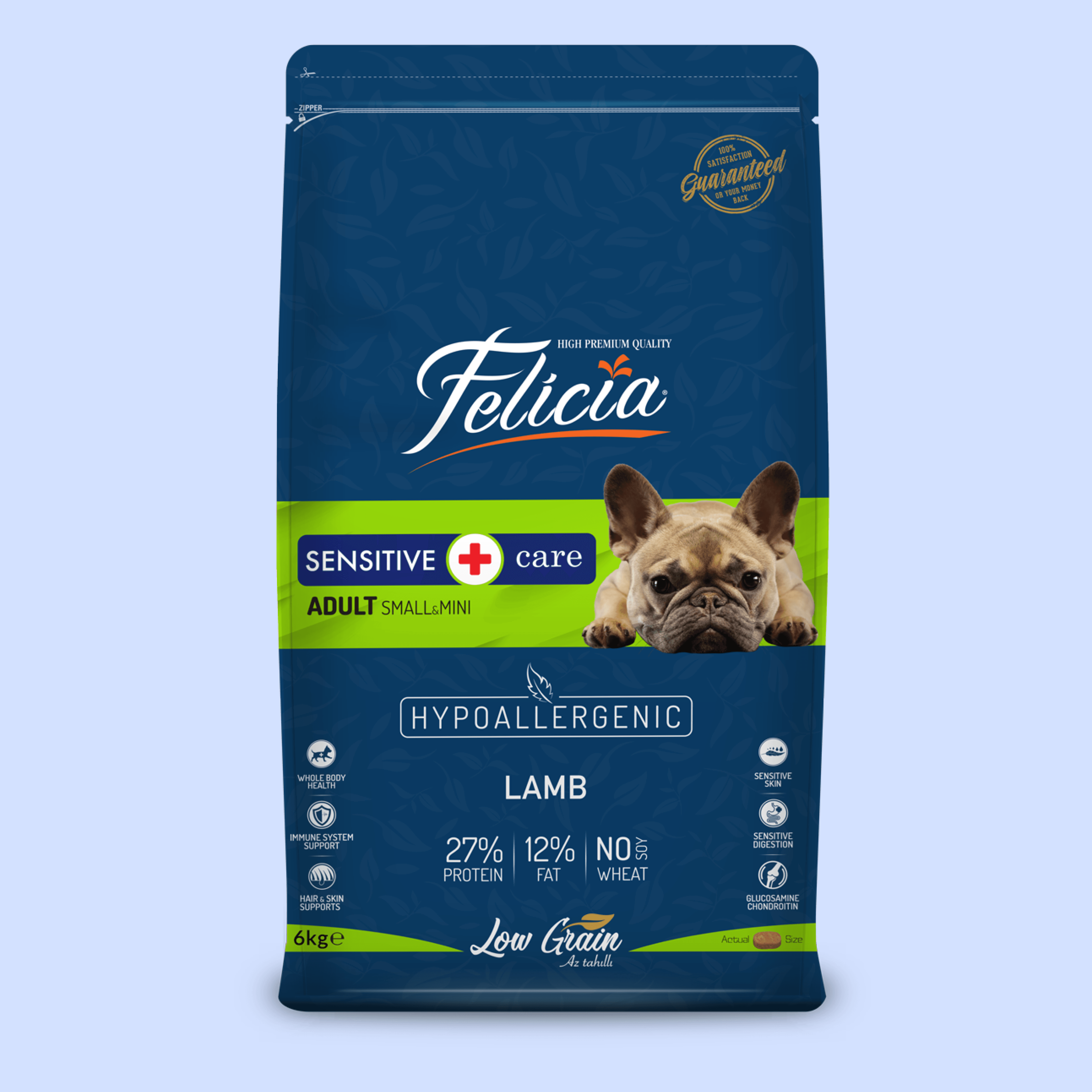 Felicia HypoAllergenic Kuzulu Pirinçli Küçük Irk Düşük Tahıllı Yetişkin Köpek Maması 6 kg